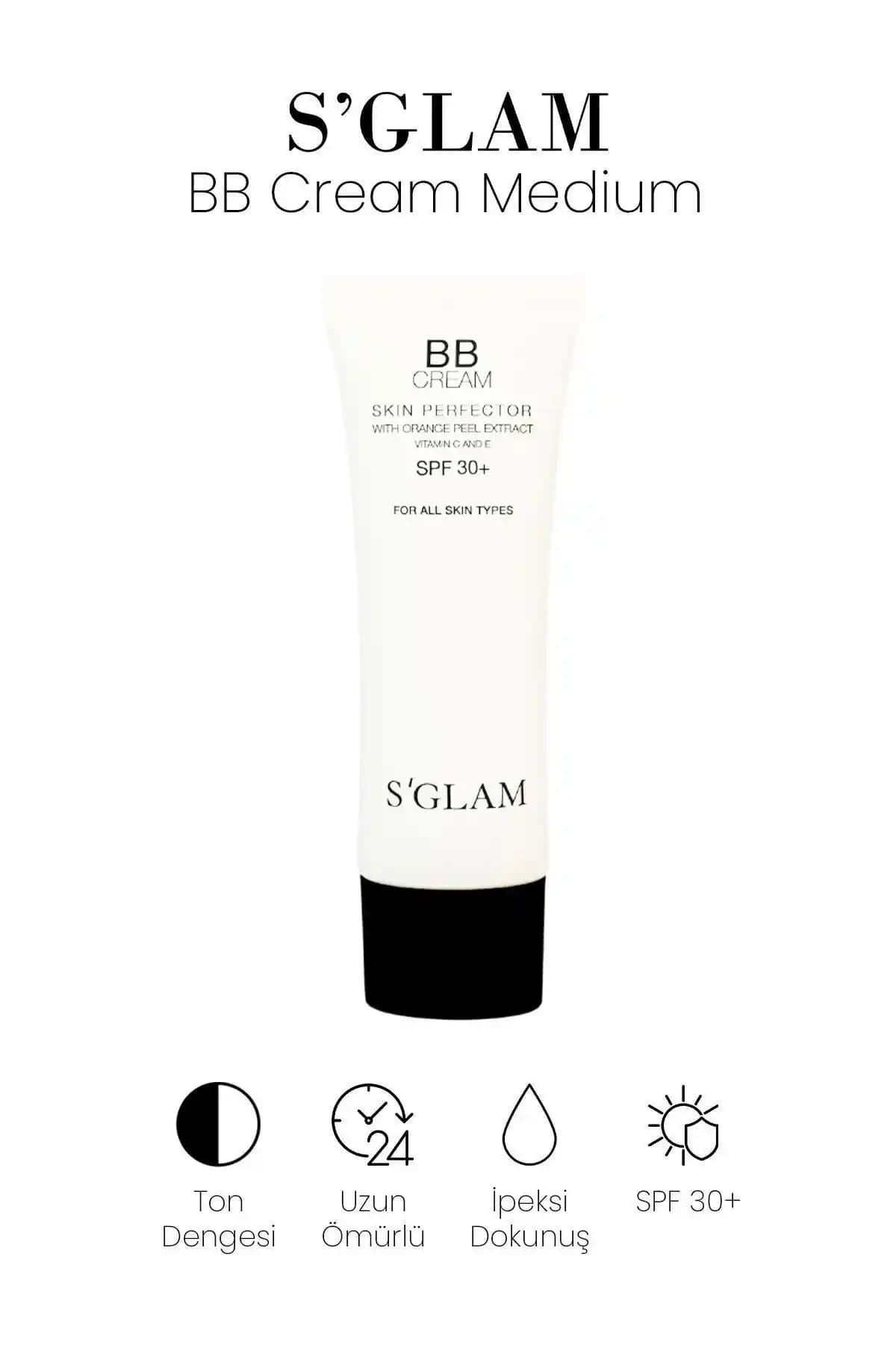 S'GLAM BB Krem SPF 30: Günlük Kullanım İçin Yüksek Koruma ve Doğal Görünüm Sağlayan Krem