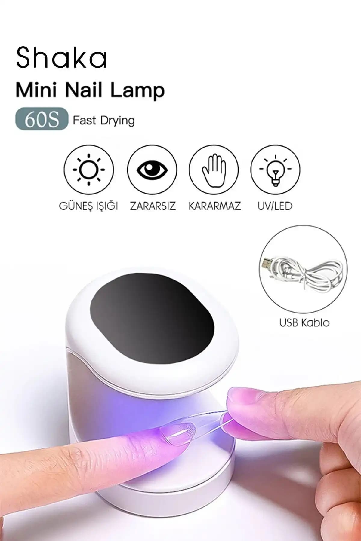 Shaka Mini UV LED Işık: Taşınabilir ve Hızlı Tırnak Kurutucu Cihaz Özellikleri ve Kullanım Rehberi
