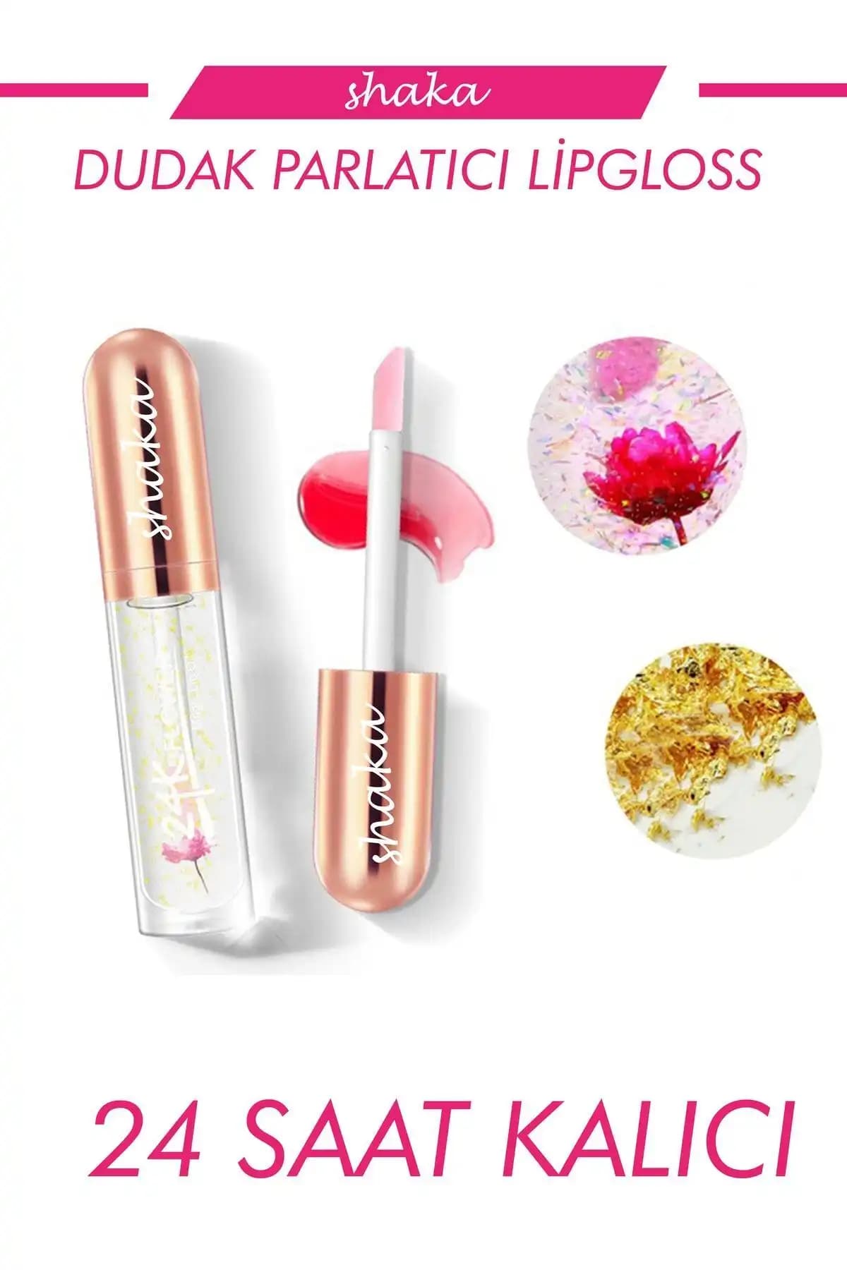 Shaka Sihirli Ruj Simli Dudak Parlatıcı Lipgloss ile Doğal ve Parlak Dudaklara Ulaşın