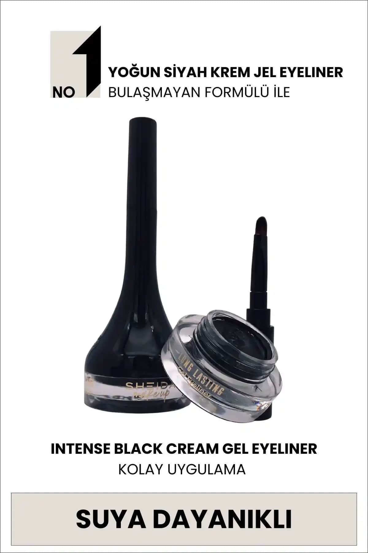 Sheida Özel Fırça Başlıklı Yoğun Pigmentli Suya Dayanıklı Mat Jel Eyeliner Ürünü İncelemesi ve Kullanım Rehberi
