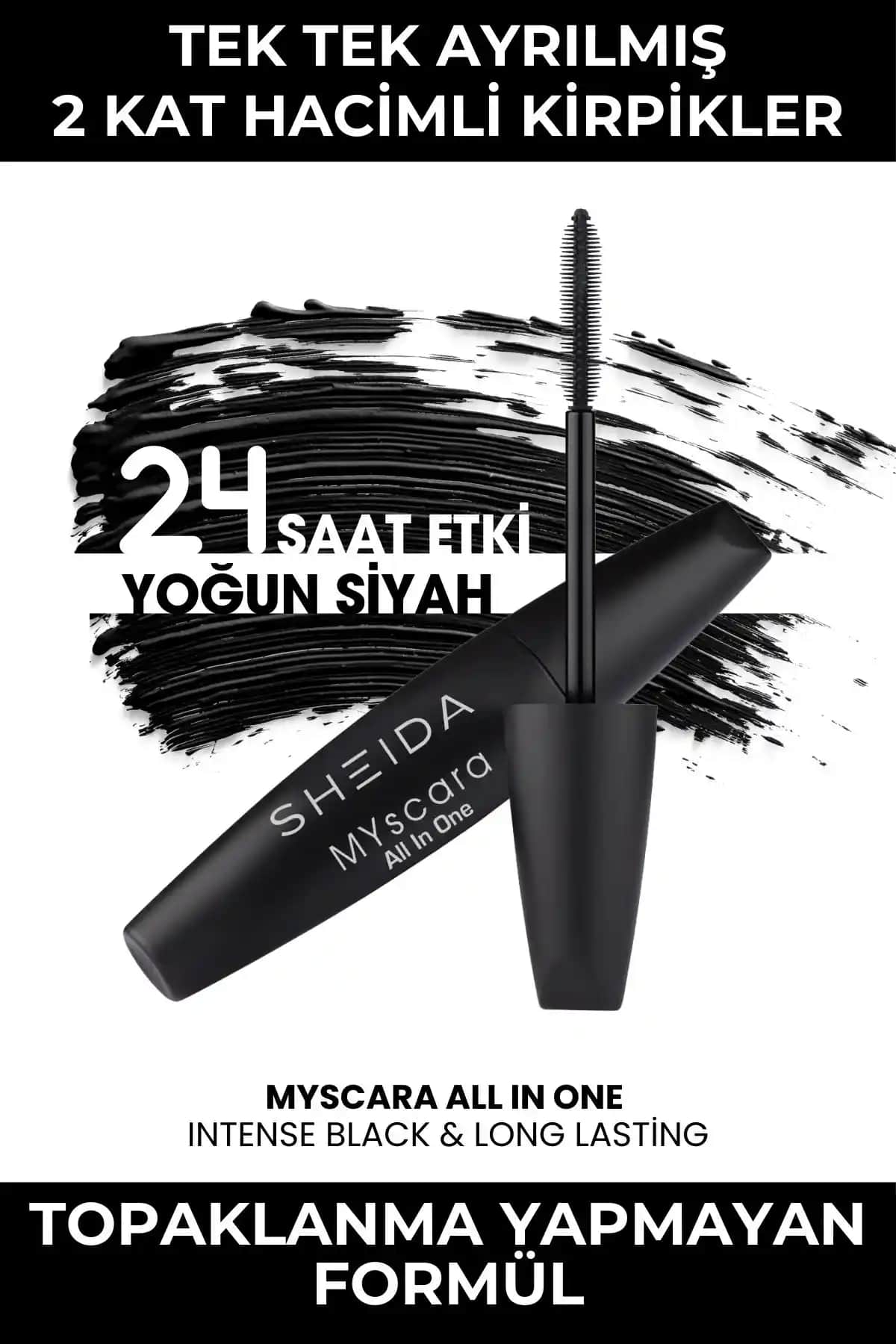 Sheida Yoğun Hacim ve Kıvrım Veren Siyah Maskara İncelemesi ve Kullanıcı Yorumları