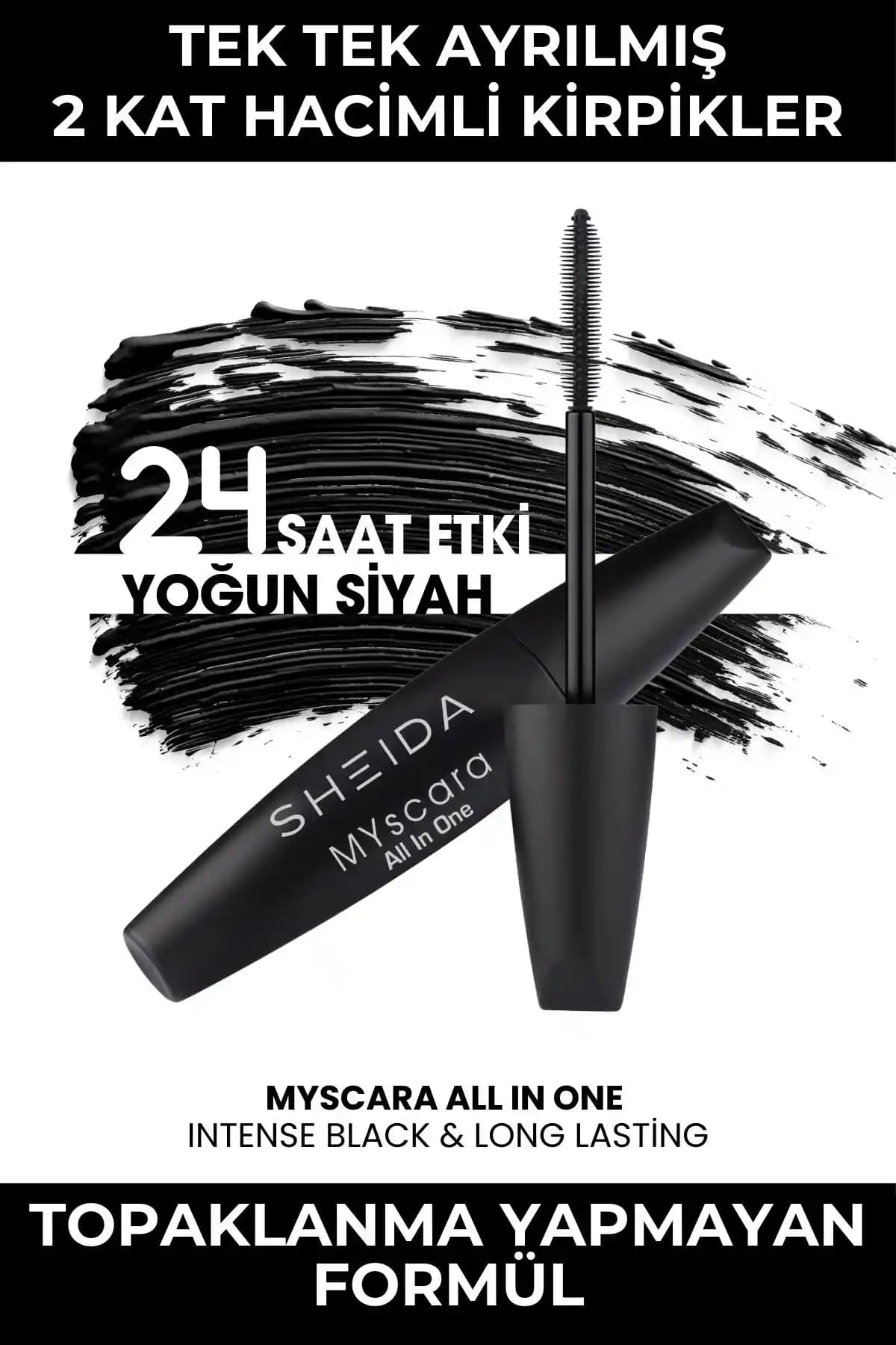 Sheida Yoğun Hacim ve Kıvrım Veren Siyah Maskara İncelemesi ve Kullanıcı Yorumları
