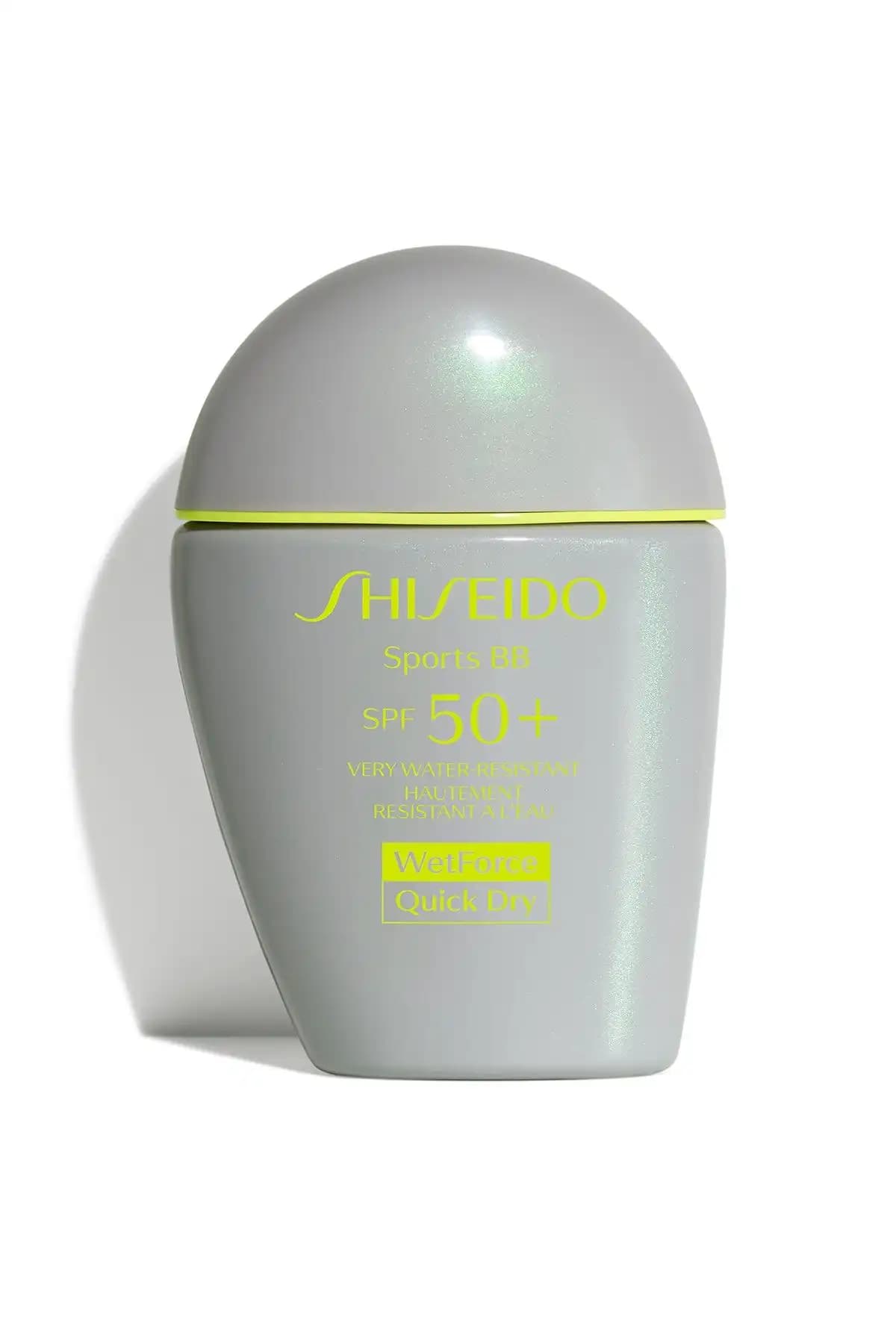 Shiseido Suya ve Tere Dayanıklı BB Krem SPF 50 Güneş Koruyucu ve Makyaj Aksesuarı