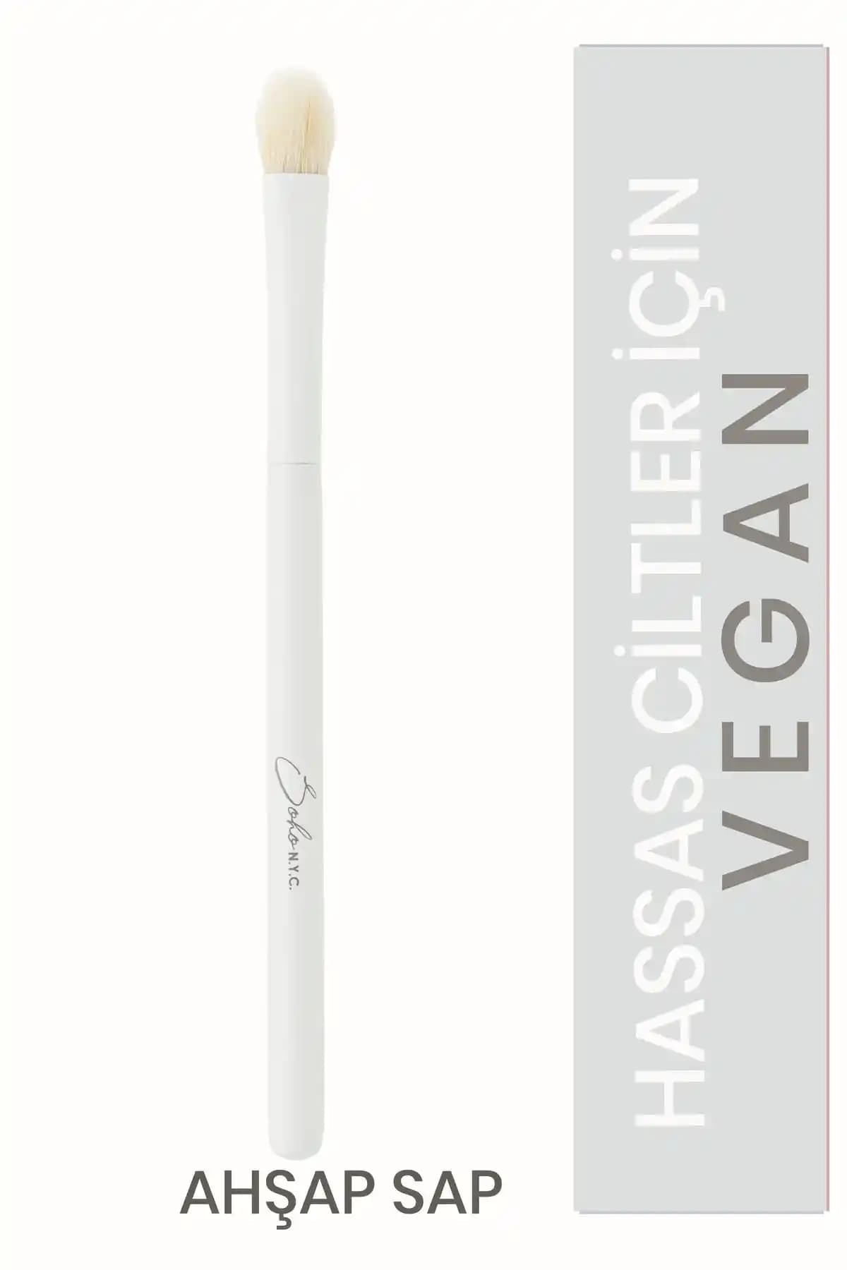 Soho N.Y.C. Vegan Düz Konik Gölgeleme Fırçası: Çevre Dostu ve Yüksek Performanslı Makyaj Aracı