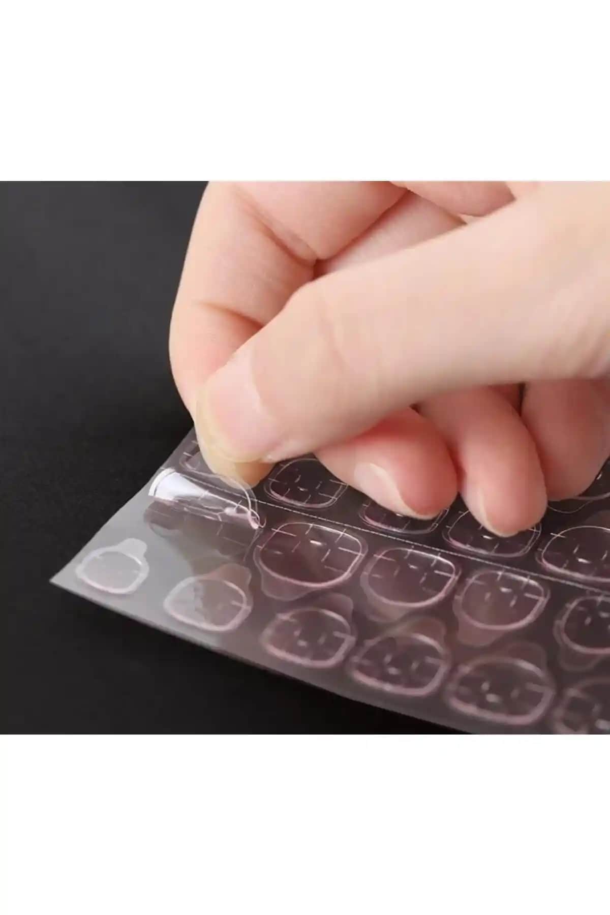 SYBELLE Kozmetik Tak Çıkar Tırnak Yapıştırıcıları 96 Adet Güçlü ve Uzun Süre Dayanıklı