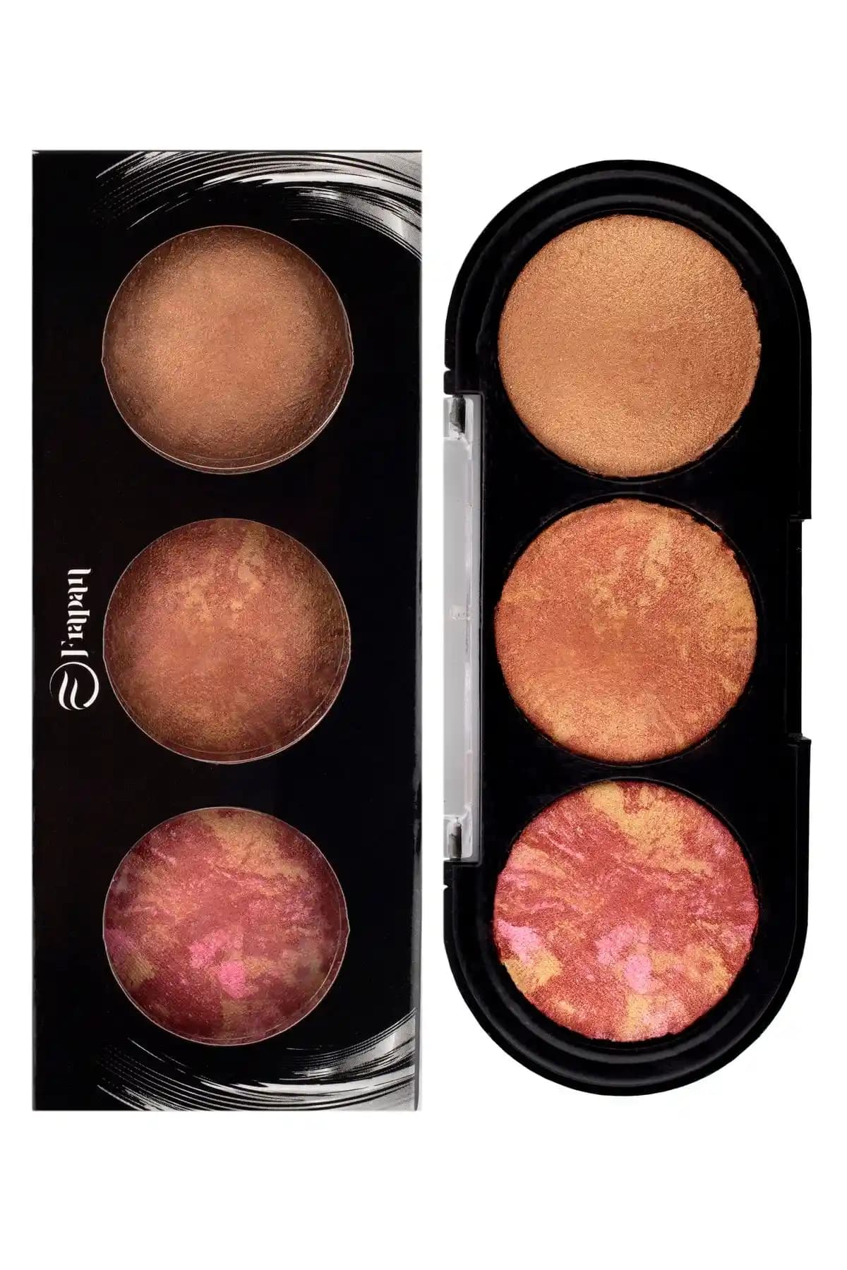Tikatti 3'lü Allık Seti Terracotta Blush No: 2 Doğal ve Işıltılı Görünüm İçin