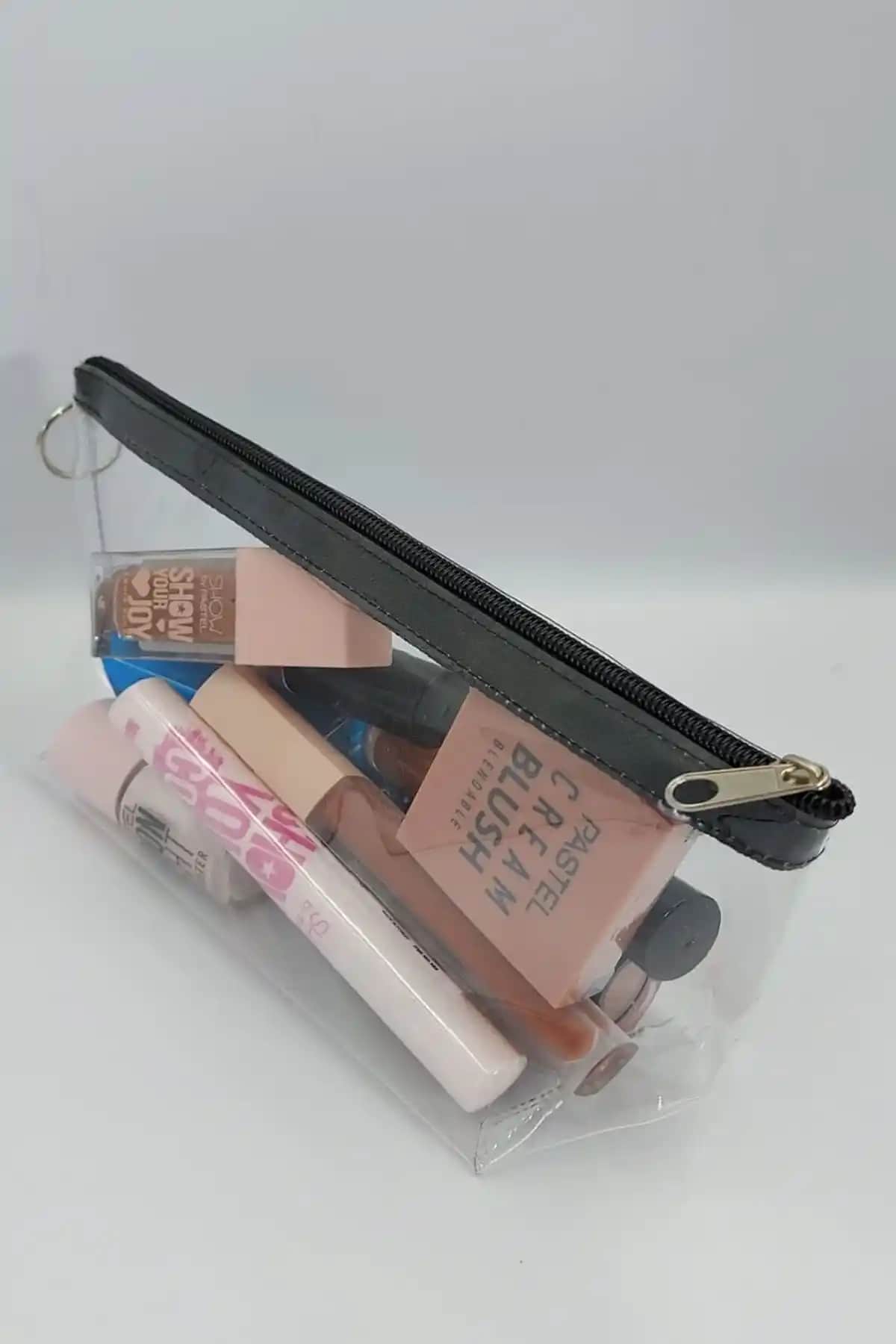 Togin Siyah Şeffaf Üçgen Makyaj Çantası: Şıklık ve İşlevselliğin Birleşimi