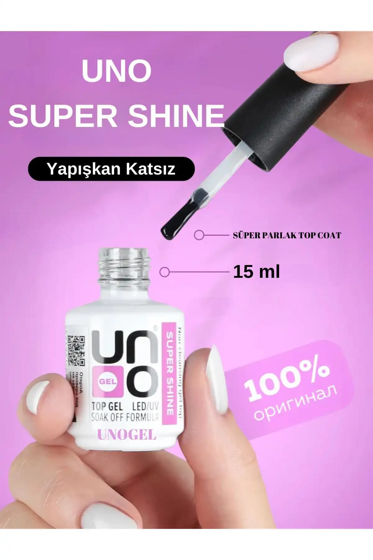 Unogel Uno Supershine Top Coat ile Uzun Süreli Parlak ve Dayanıklı Tırnaklar