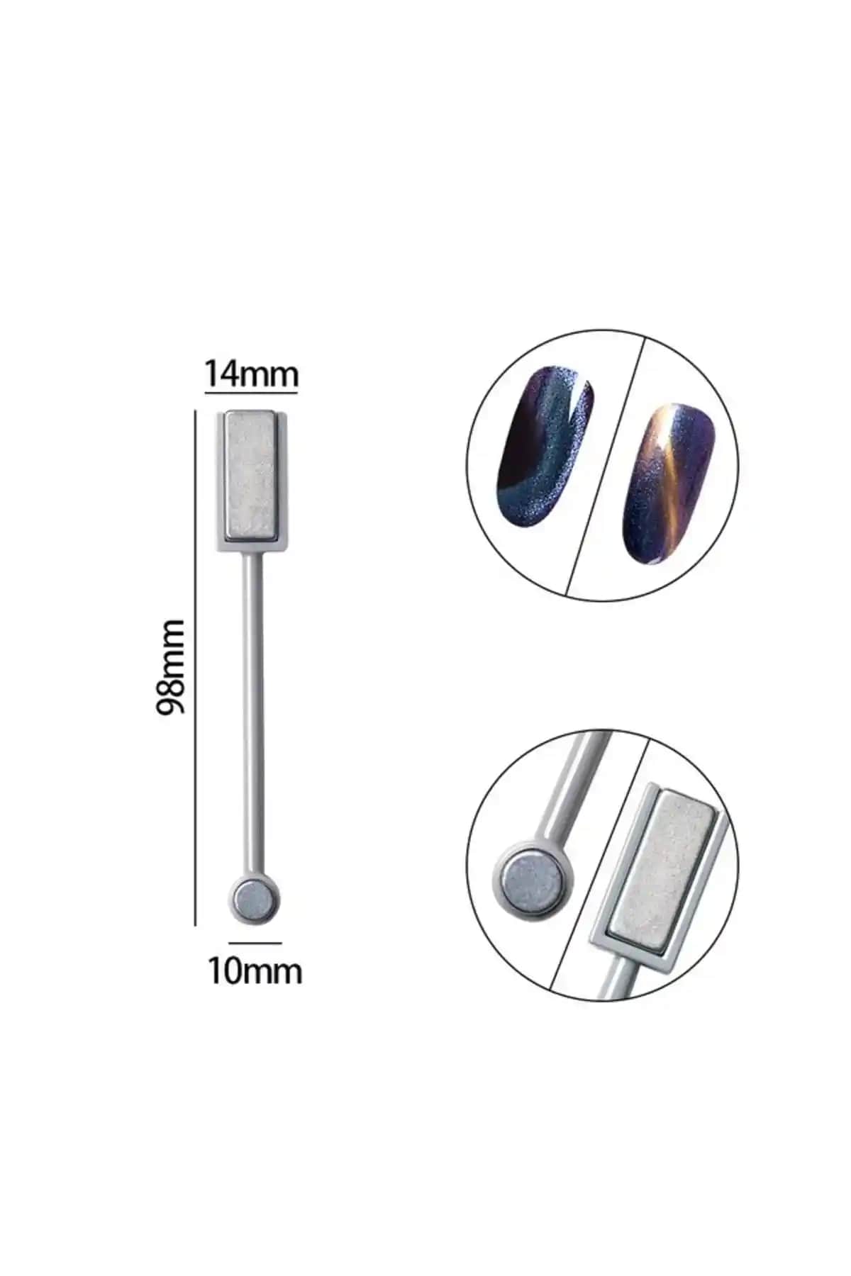 Venalisa Tnl Çift Taraflı Kedi Gözü Oje Magneti Metalik ve Pratik Kullanım Özellikleri