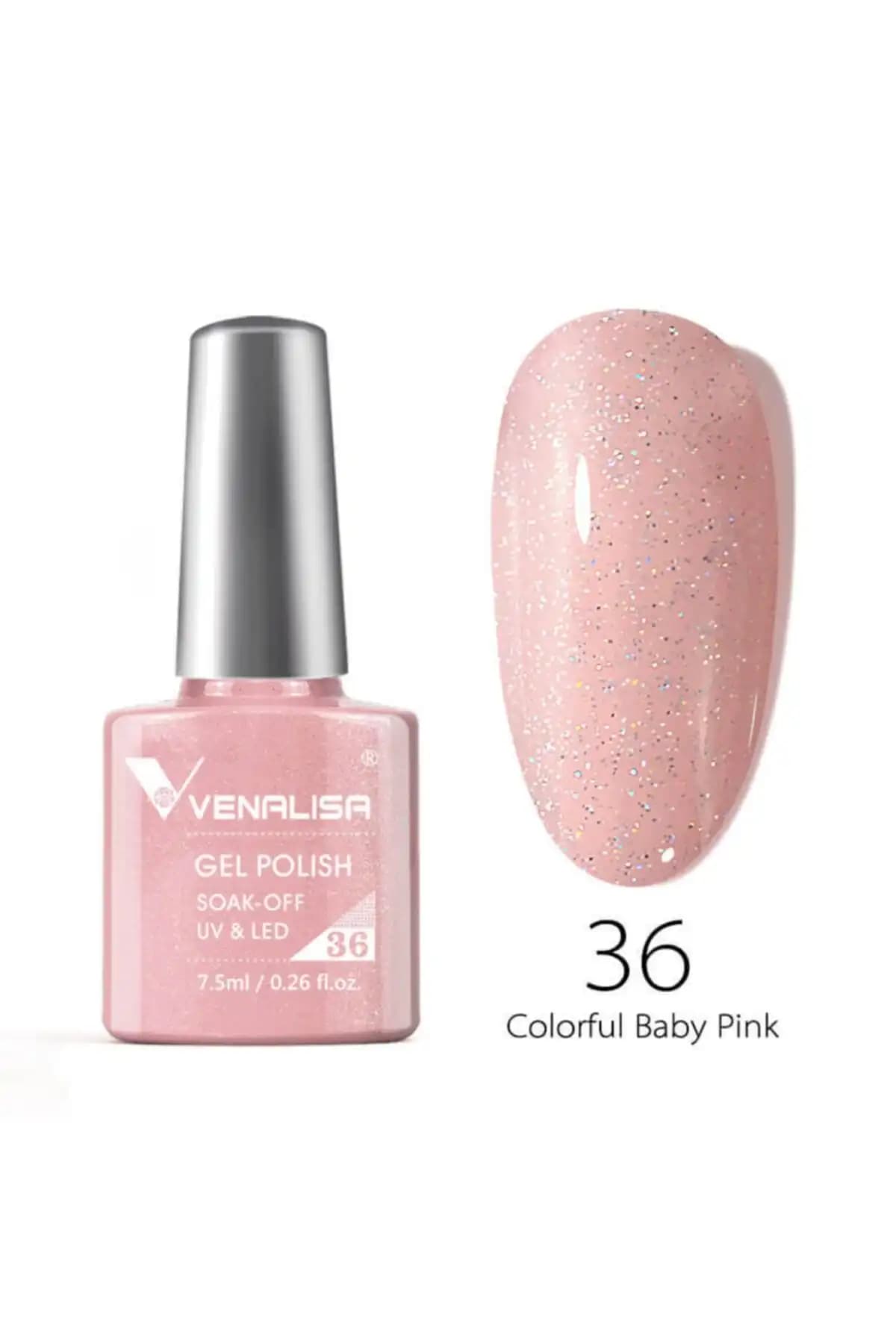 Venalisa UV LED Kalıcı Oje Colorful Baby Pink No.36 - Uzun Süreli ve Parlak Tırnaklar İçin