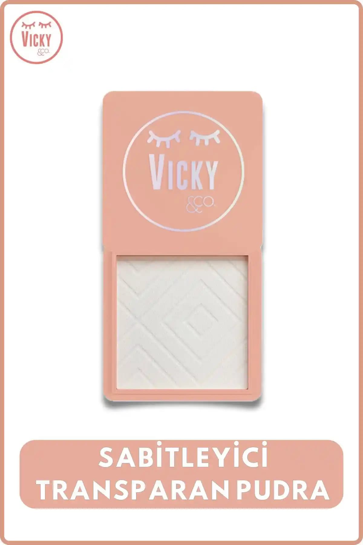 Vicky Sabitleyici Transparan Pudra 01: Gün Boyu Mat ve Taze Görünüm Sağlayan Makyaj Ürünü