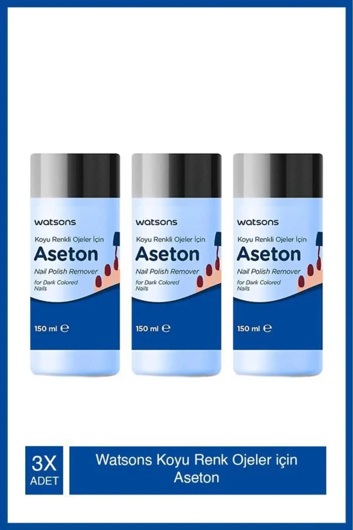 Watsons Koyu Renk Ojeler İçin Aseton: Güçlü ve Hızlı Temizlik Sağlayan Ürün
