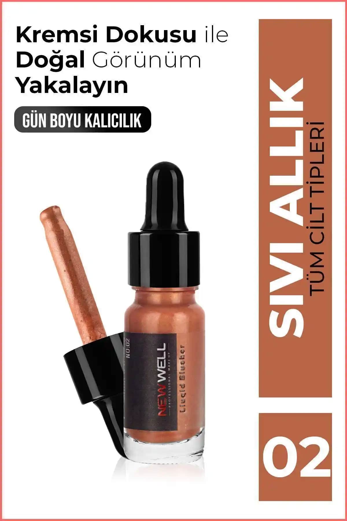 Well Sıvı Allık No02: Doğal ve Parlak Görünüm Sağlayan Hafif Makyaj Ürünü