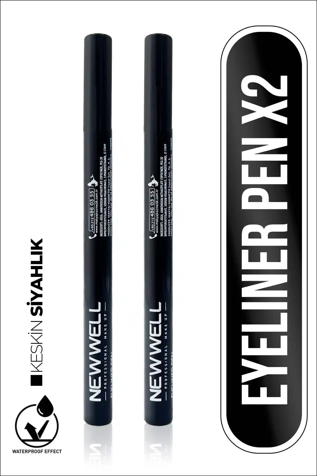 Well Ultra Black Eyeliner Pen: Kalıcı ve Suya Dayanıklı Siyah Eyeliner Kalemi