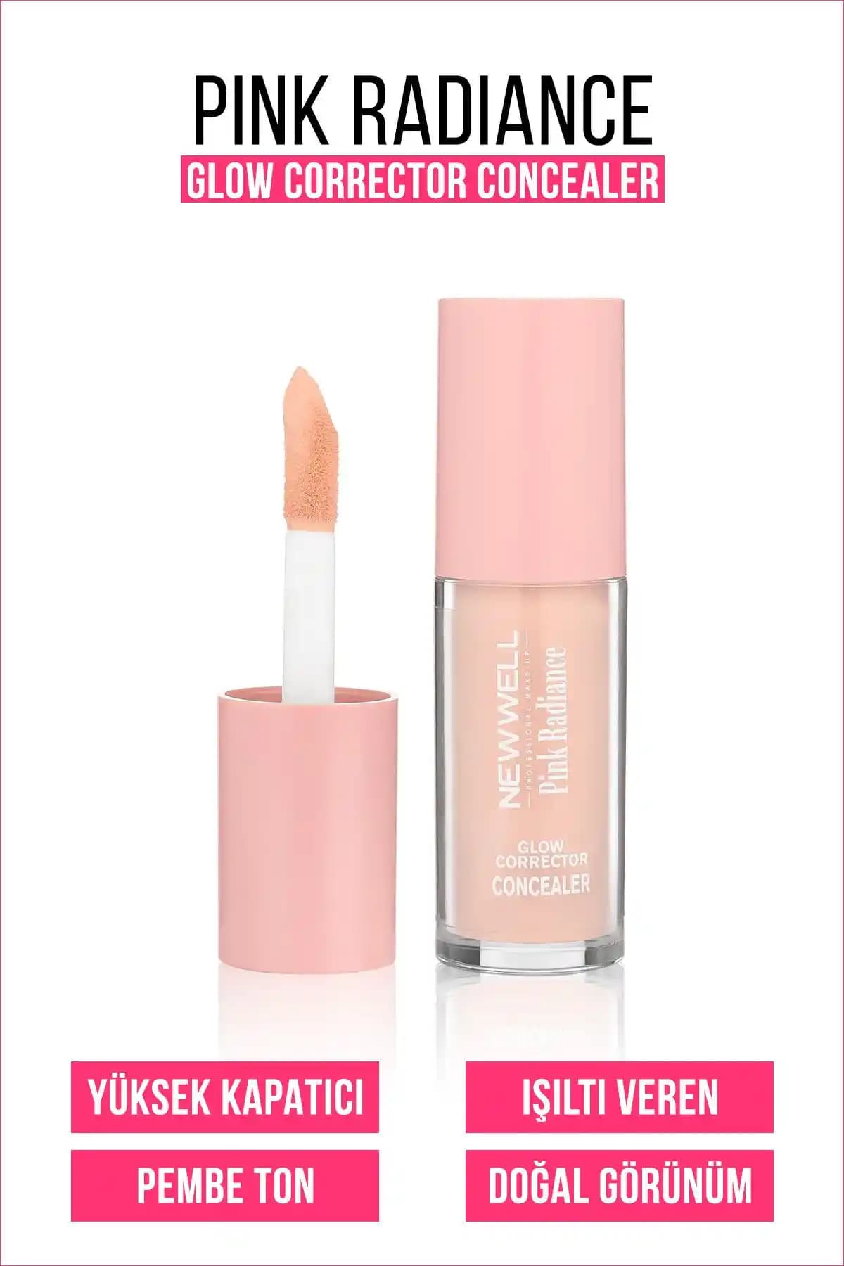 Yeni Well Pink Radiance Glow Corrector Concealer ile doğal ve parlak görünüm sağlayın