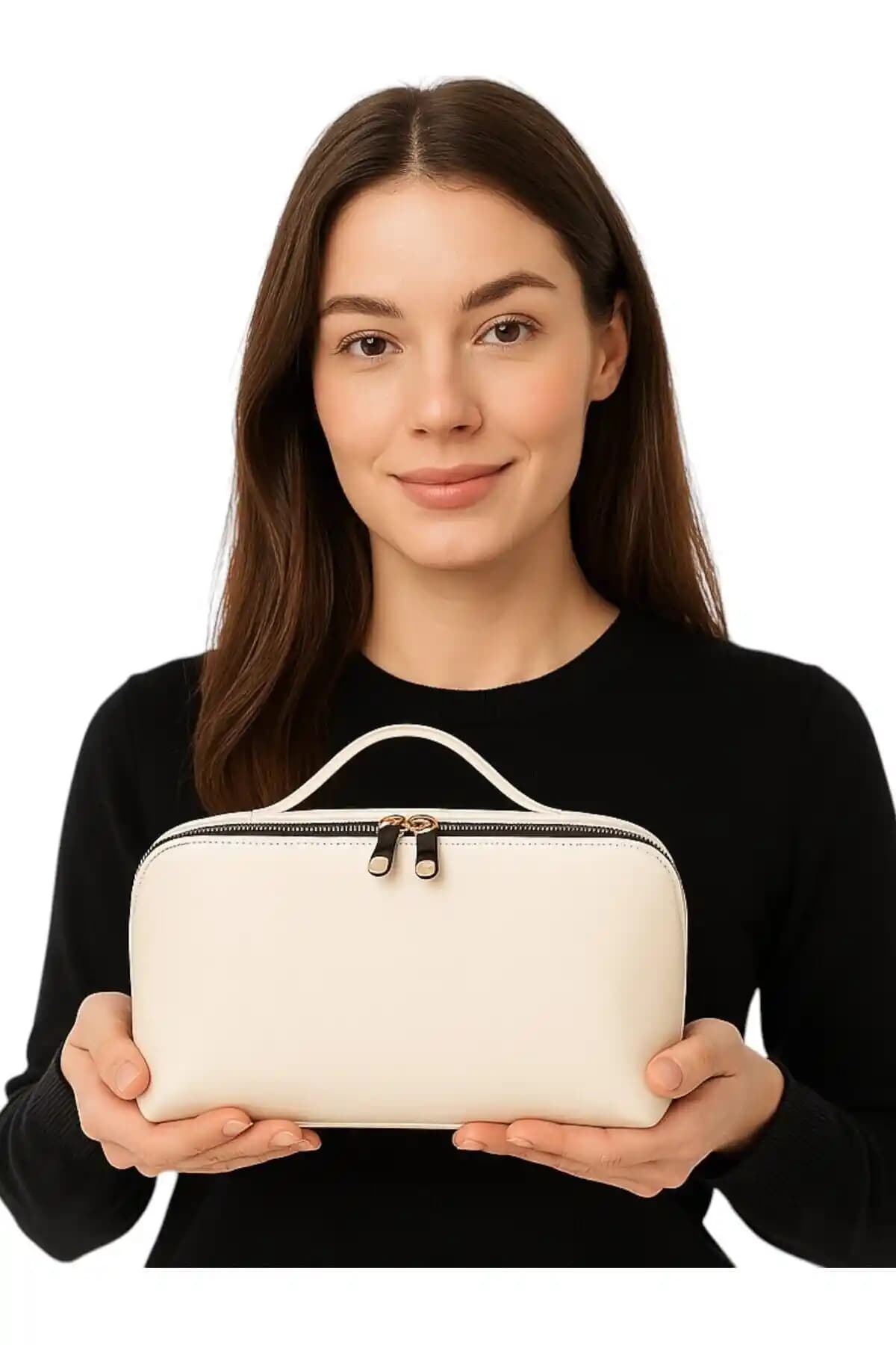 Yerli Üretim Suni Deri Makyaj Çantası: Şık ve Kullanışlı Tasarım Özellikleri