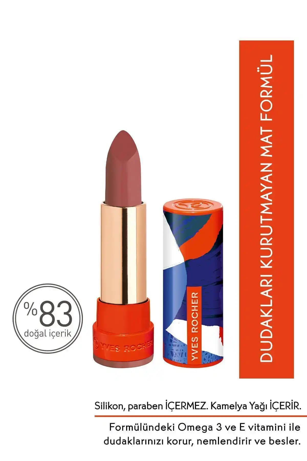 Yves Rocher 8 Saat Etkili Mat Ruj ile Günlük Şıklığınızı Tamamlayın