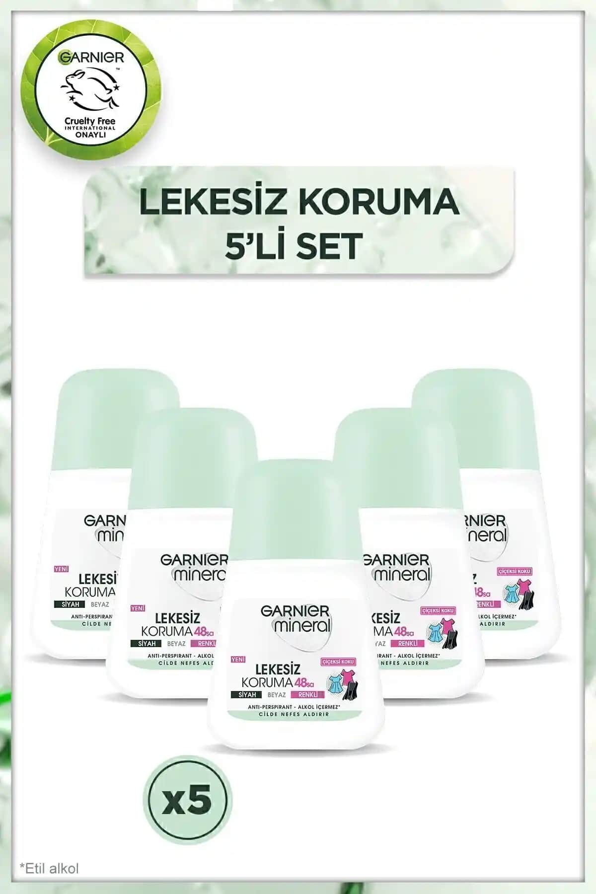 Garnier 5'li Mineral Lekesiz Koruma Roll-On Deodorant Seti Hakkında