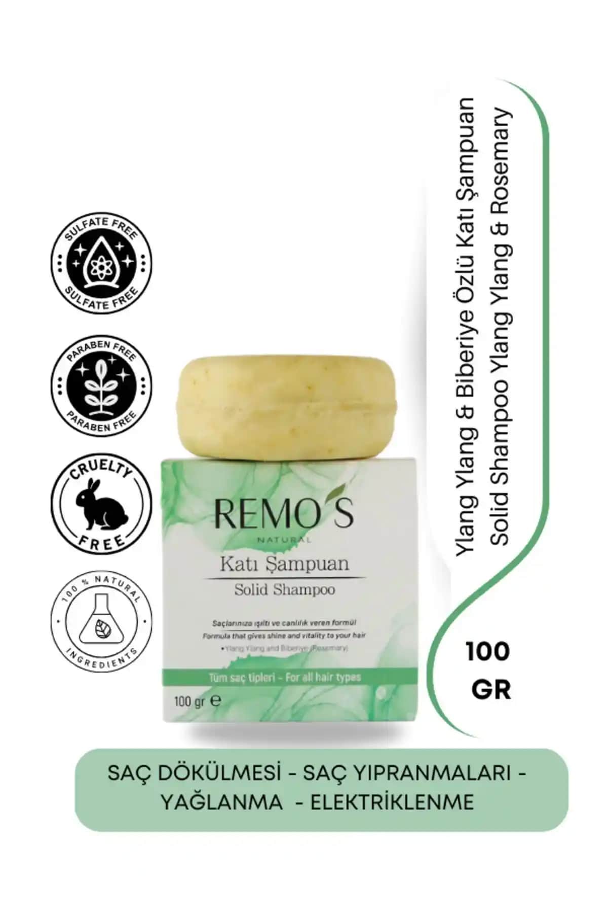 RemosNatural Dökülme Karşıtı Katı Şampuan ile Doğal Saç Bakımı