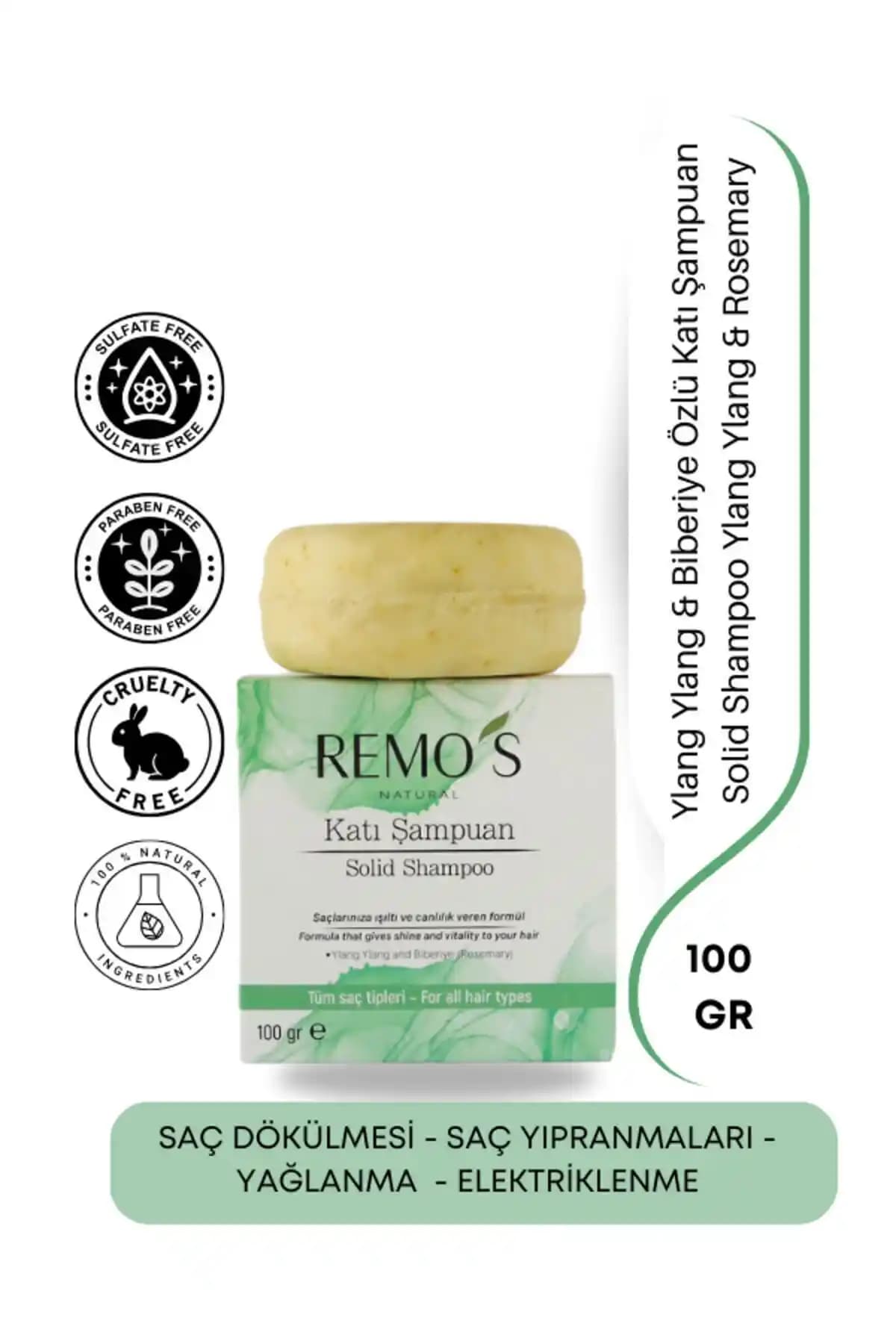 RemosNatural Dökülme Karşıtı Katı Şampuan ile Doğal Saç Bakımı