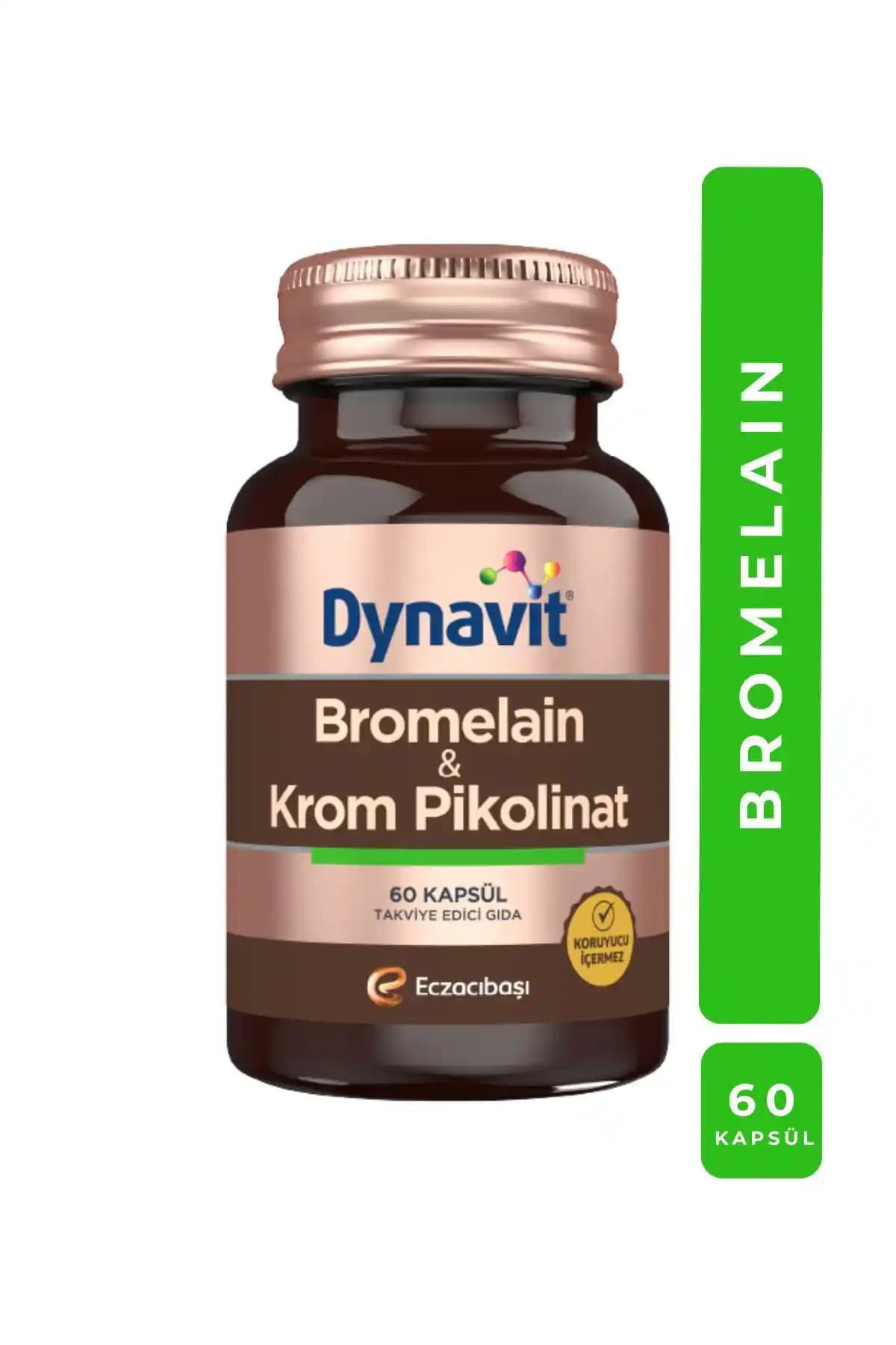 Dynavit Bromelain ve Krom Pikolinat ile Doğal Güzellik ve Sağlık Destekleri