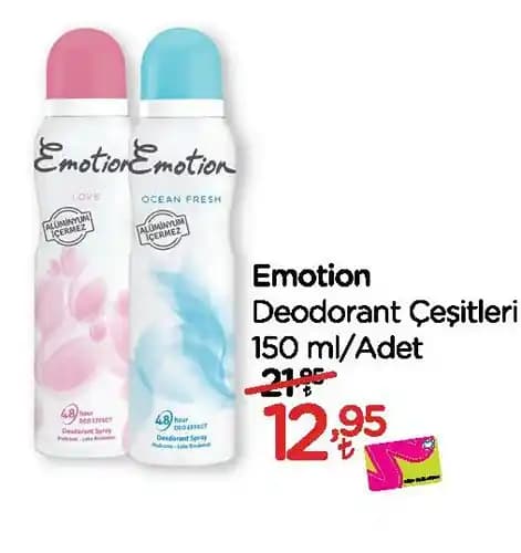 Emotion deodorant çeşitleri: farklı ihtiyaçlara uygun geniş ürün yelpazesi ve özellikleri