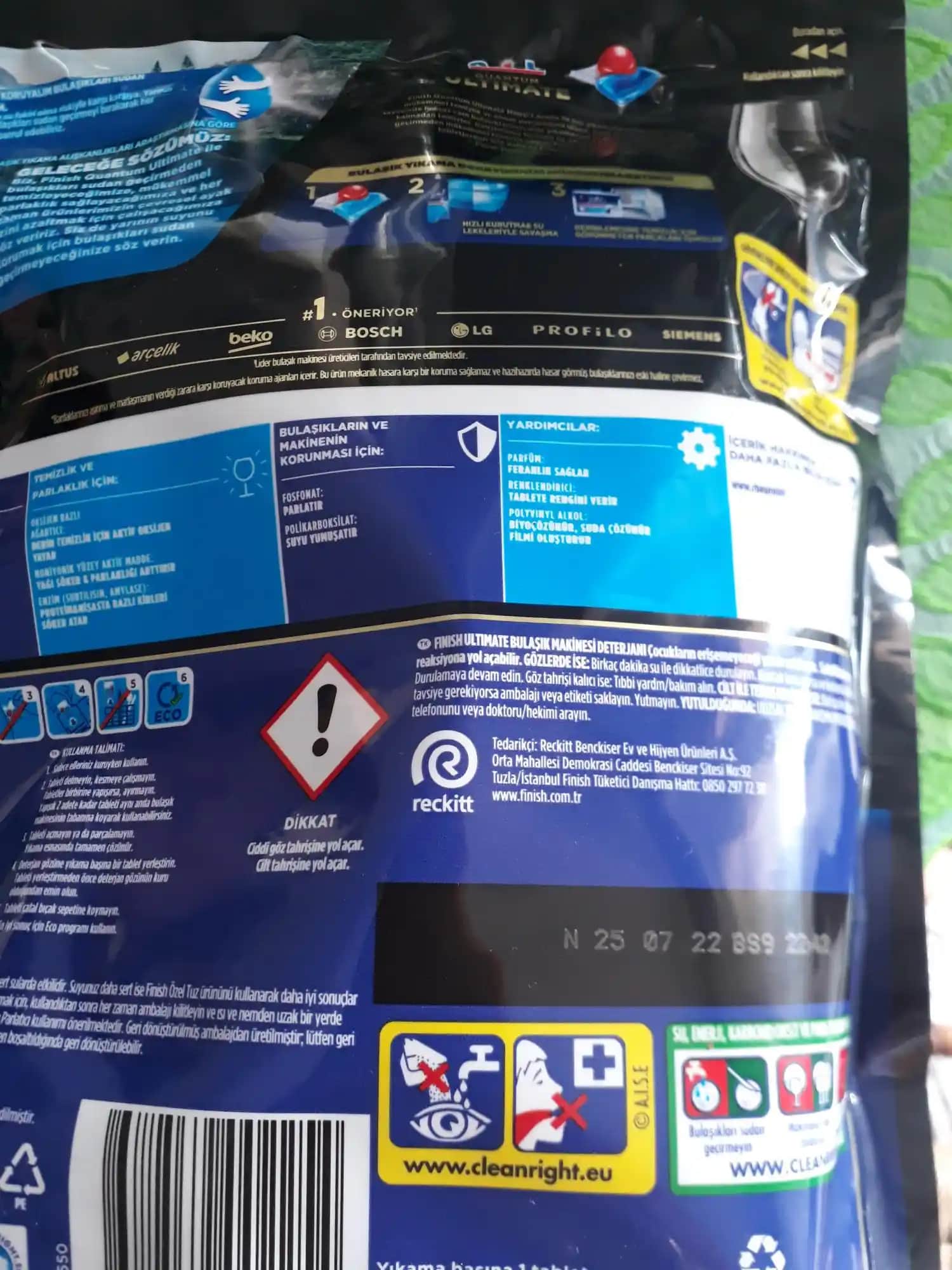 Finish Quantum Deterjanlarının Son Kullanma Tarihi ve Temizlikteki Önemi