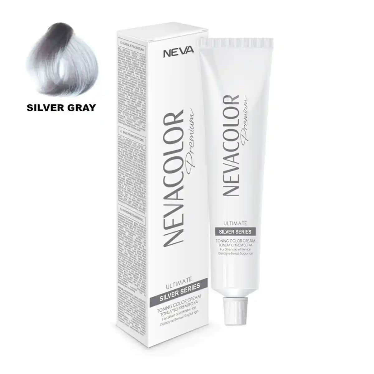 Gümiş Gri Saç Boyası Neva Color ile Modern ve Şık Bir Görünüm Yaratın