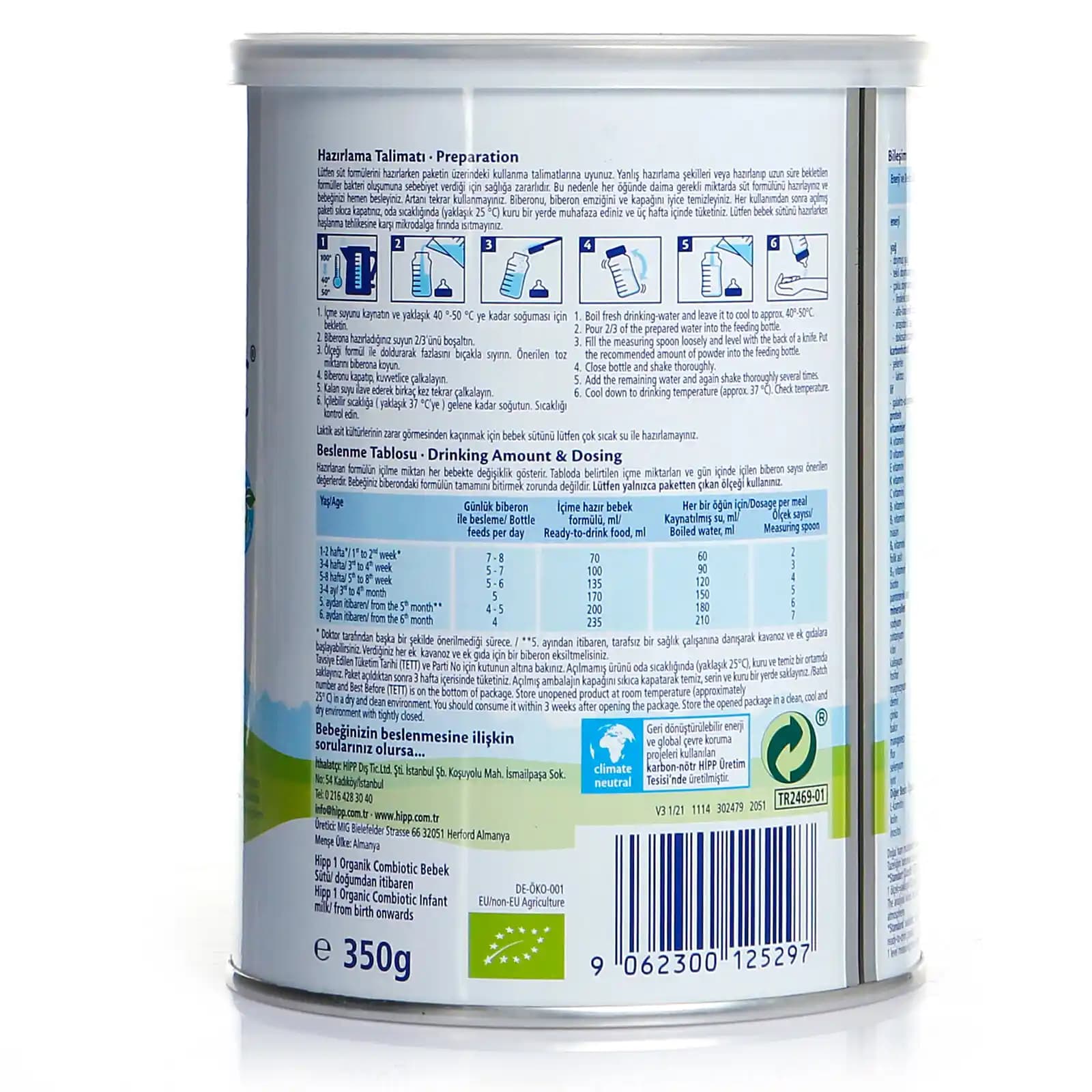 Hipp 1 350 gr Organik Bebek Sütü: Güvenilir ve Doğal Bebek Beslenmesi Seçeneği