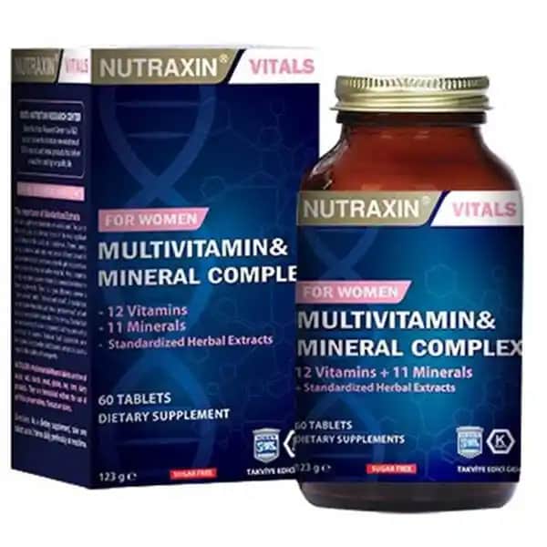 Kadınlar İçin Nutraxin Multi Vitamin Kompleksi Sağlık ve Güzellik Desteği