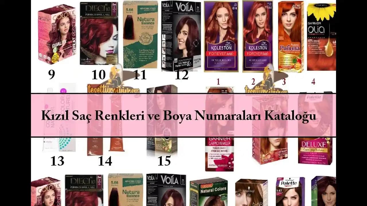 Kızıl Saç Rengi Seçenekleri ve Doğru Boya Numara Belirleme Rehberi
