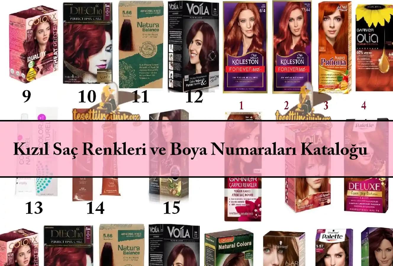 Kızıl Saç Renkleri ve Boya Numaraları: Doğru Seçim İçin Kapsamlı Rehber