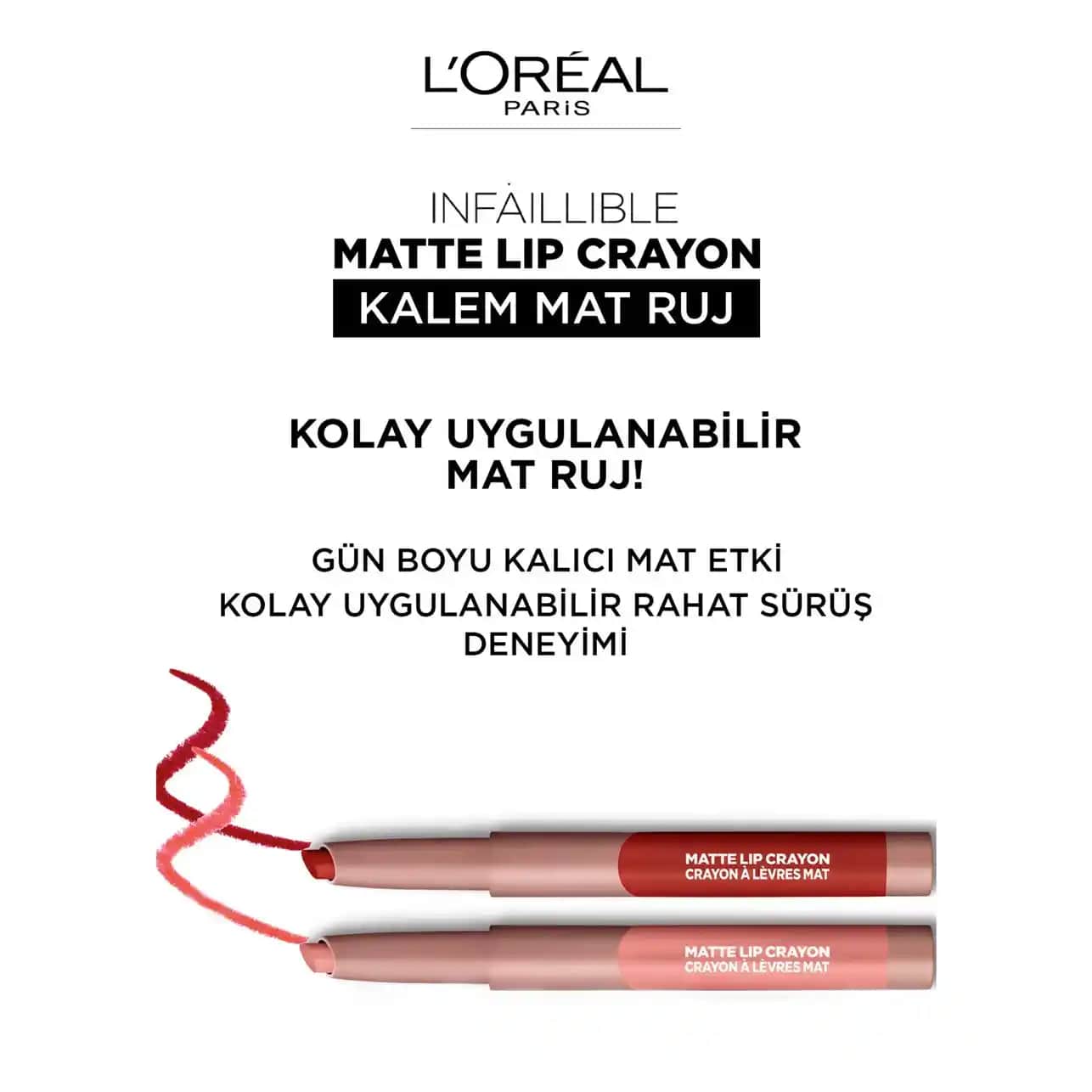 L'Oréal Kalem Ruj Serisi: Şık ve Pratik Dudak Makyajı Çözümleri