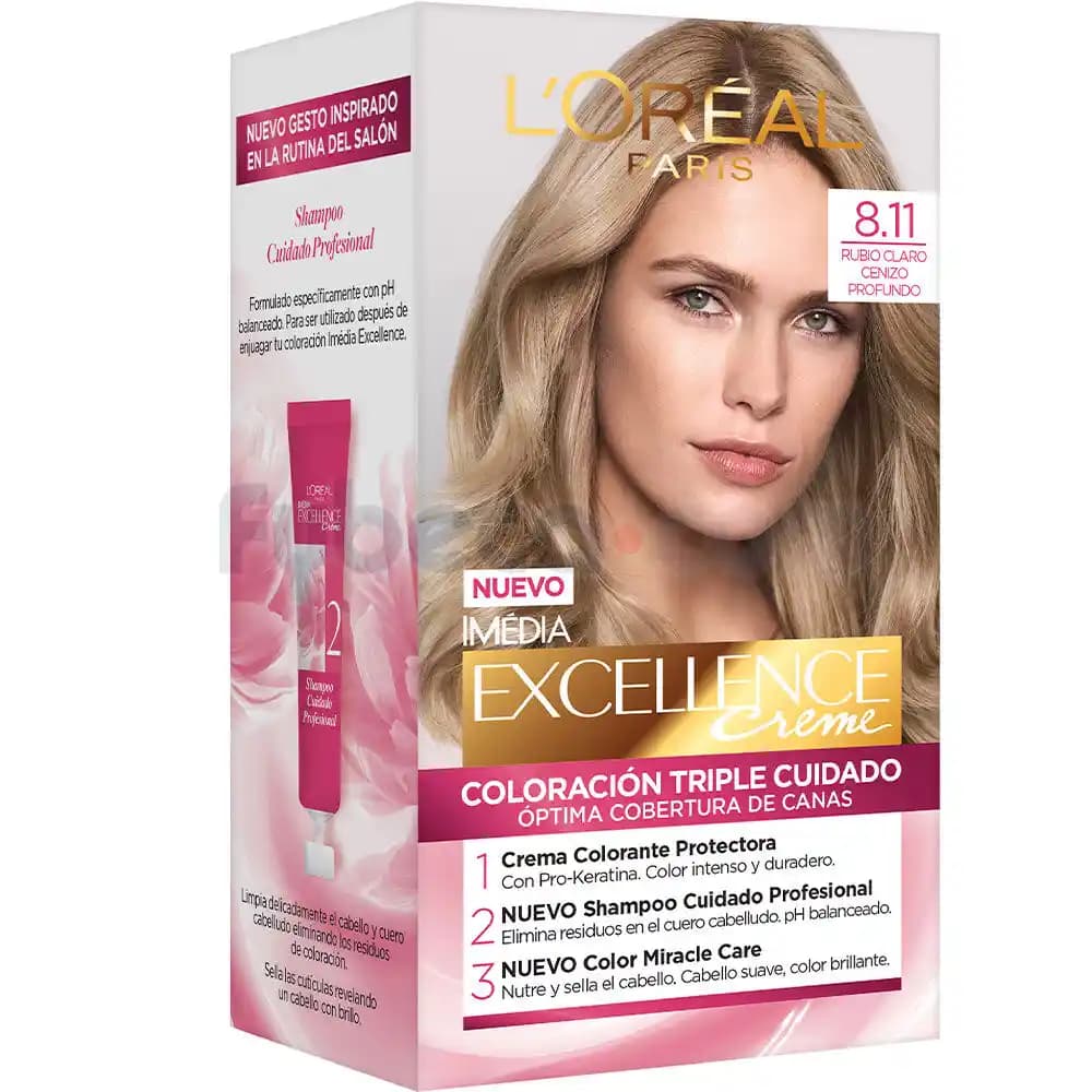 L'Oréal Paris 8.11 Ultra Ash Light Blonde Saç Boyası ile Soğuk Tonlarda Doğal ve Parlak Görünüm