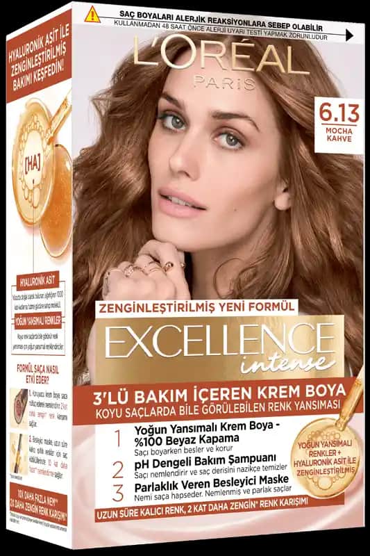 L'Oréal Paris Mocha Kahve Saç Boyası ile Doğal ve Zengin Saç Renkleri Seçeneği