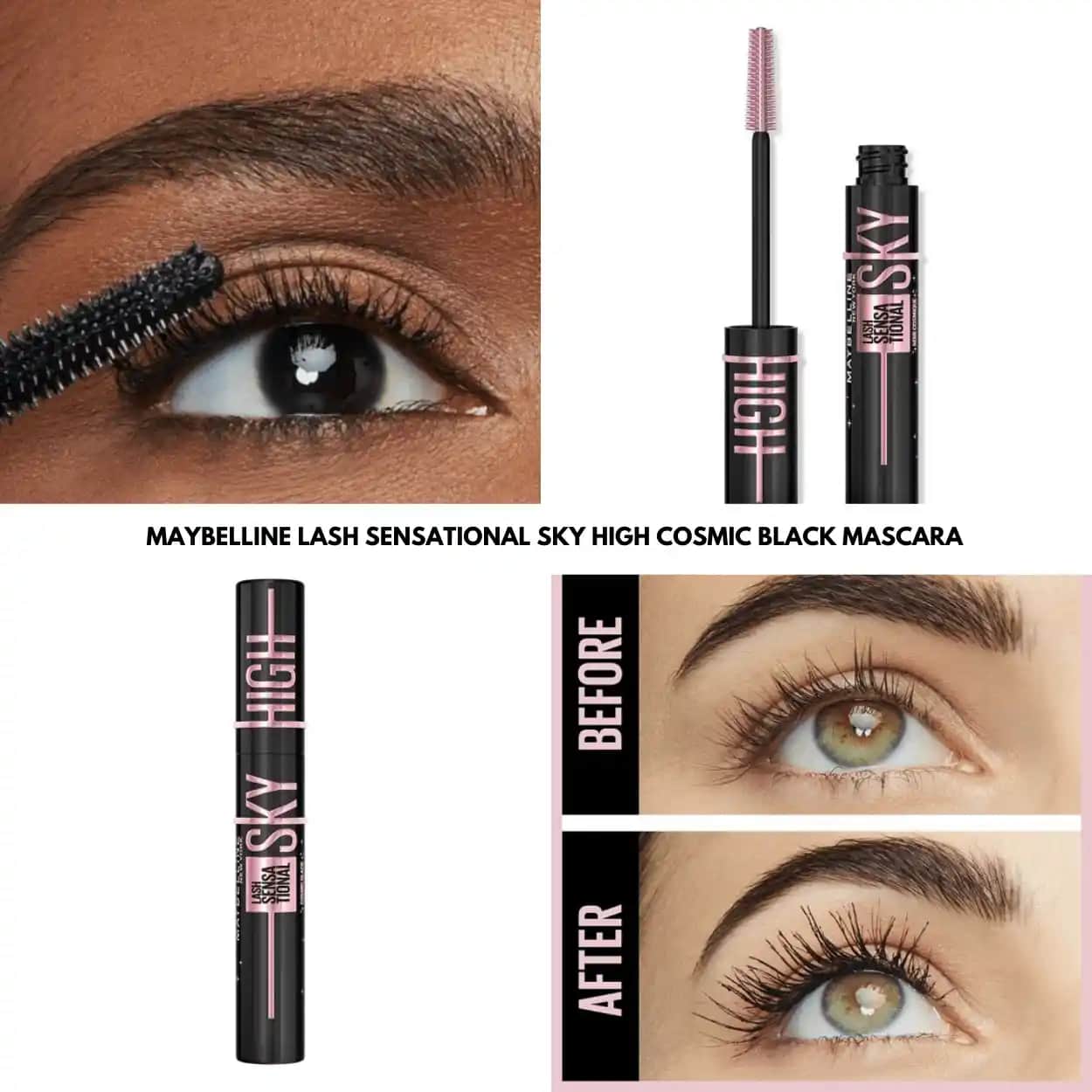 Maybelline Lash Sensational Sky High Cosmic Black Maskara İncelemesi ve Kullanım İpuçları