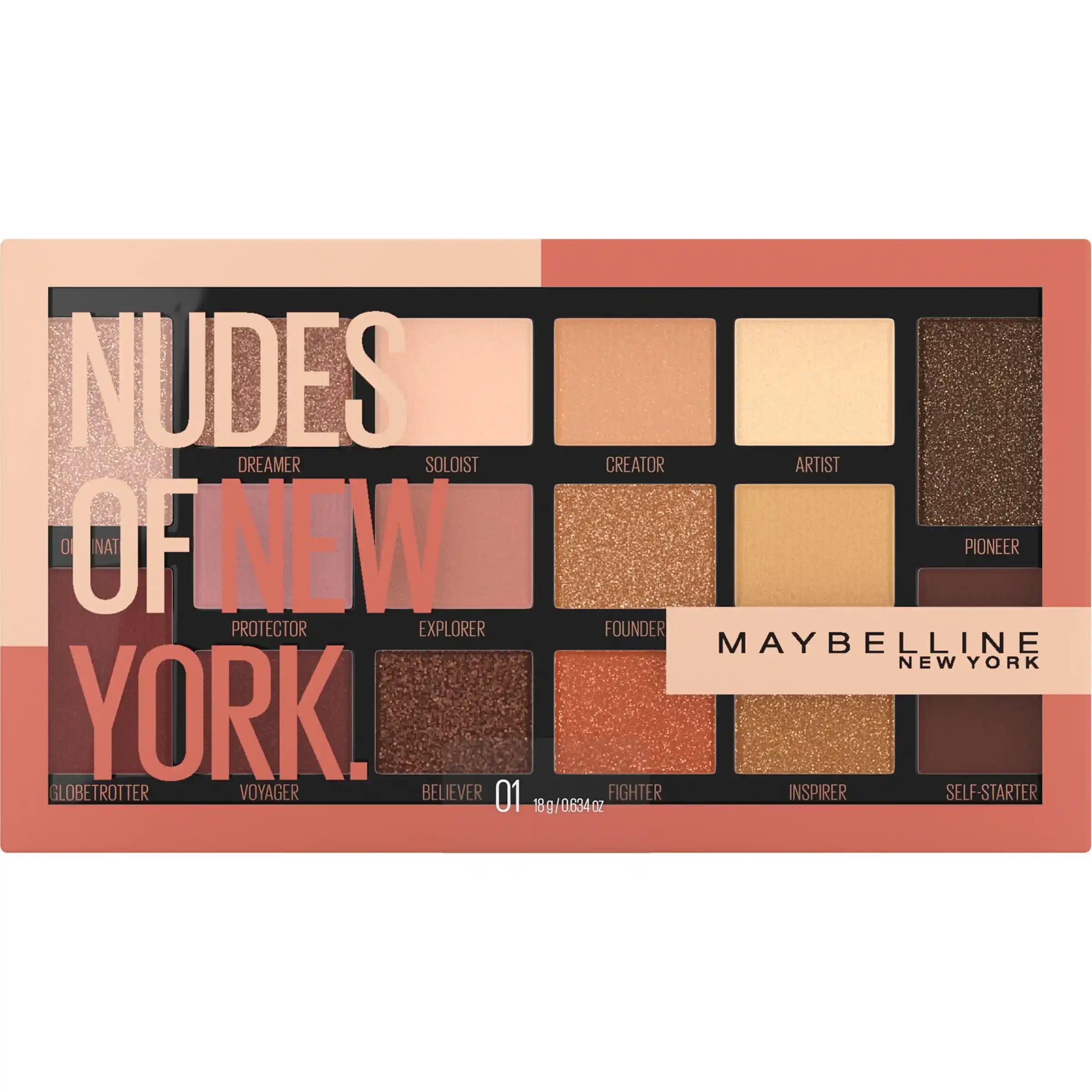 Maybelline Nudes of New York Göz Farı Paleti: Her Cilt Tipine Uygun Çok Yönlü Makyaj Seti