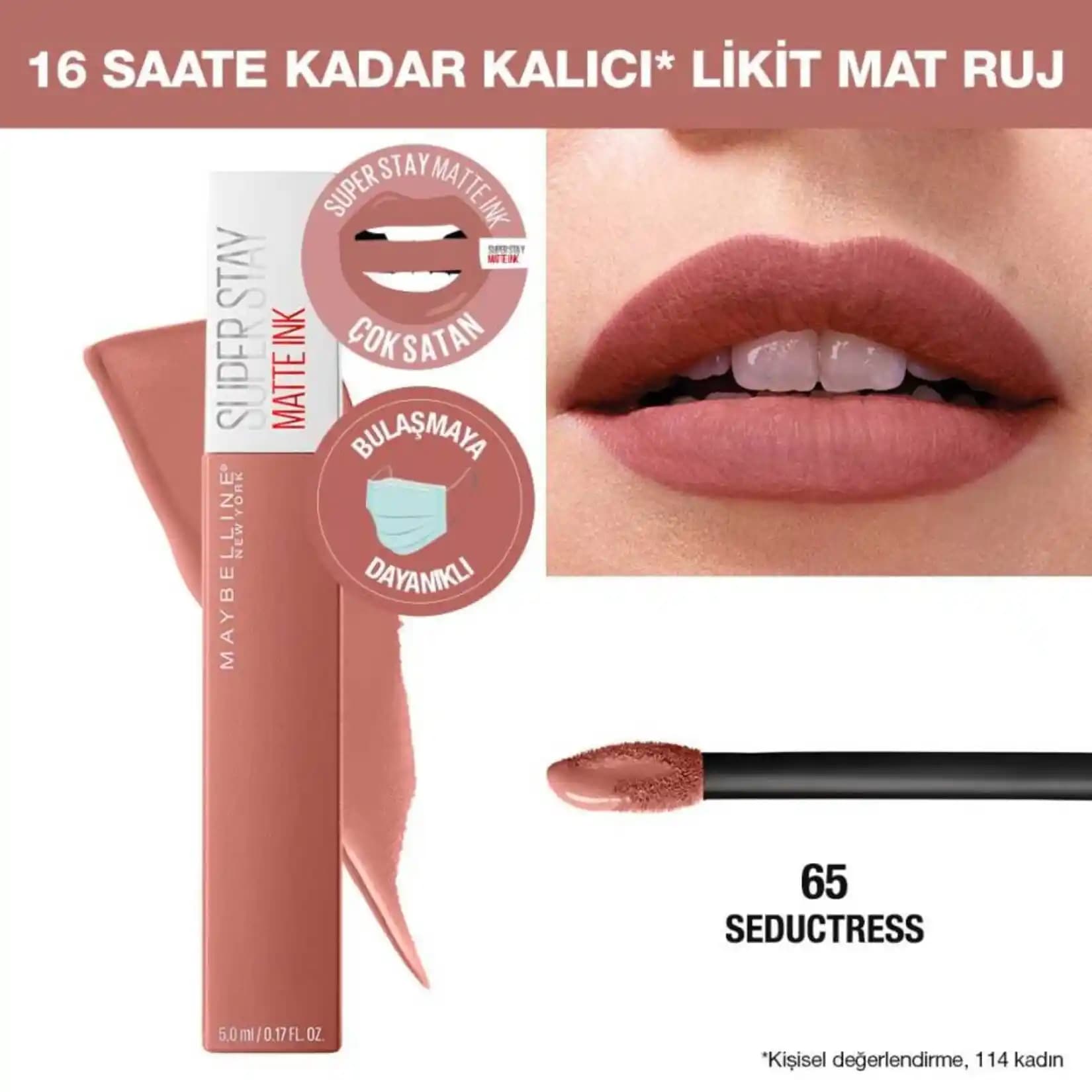 Maybelline Superstay 65 Seductress Ruj: Uzun Süre Kalıcı ve Şık Dudaklar İçin Rehber