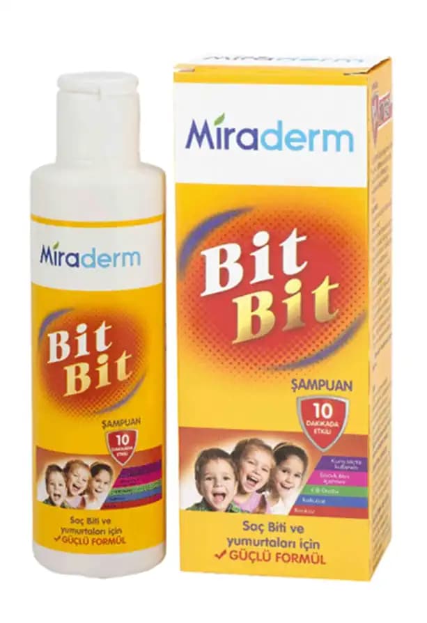 Miraderm Bit Bit Şampuanı Kullanım Kılavuzu Saçtaki Bit ve Sirke Problemi İçin