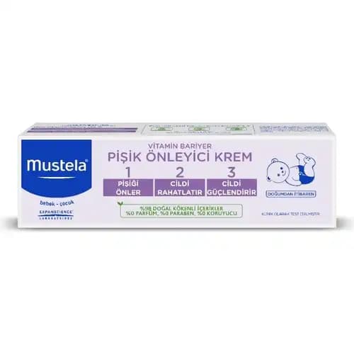 Mustela Piçek Kremi Bebeklerde Pişik Önleyici ve Cilt Koruyucu Özellikleri
