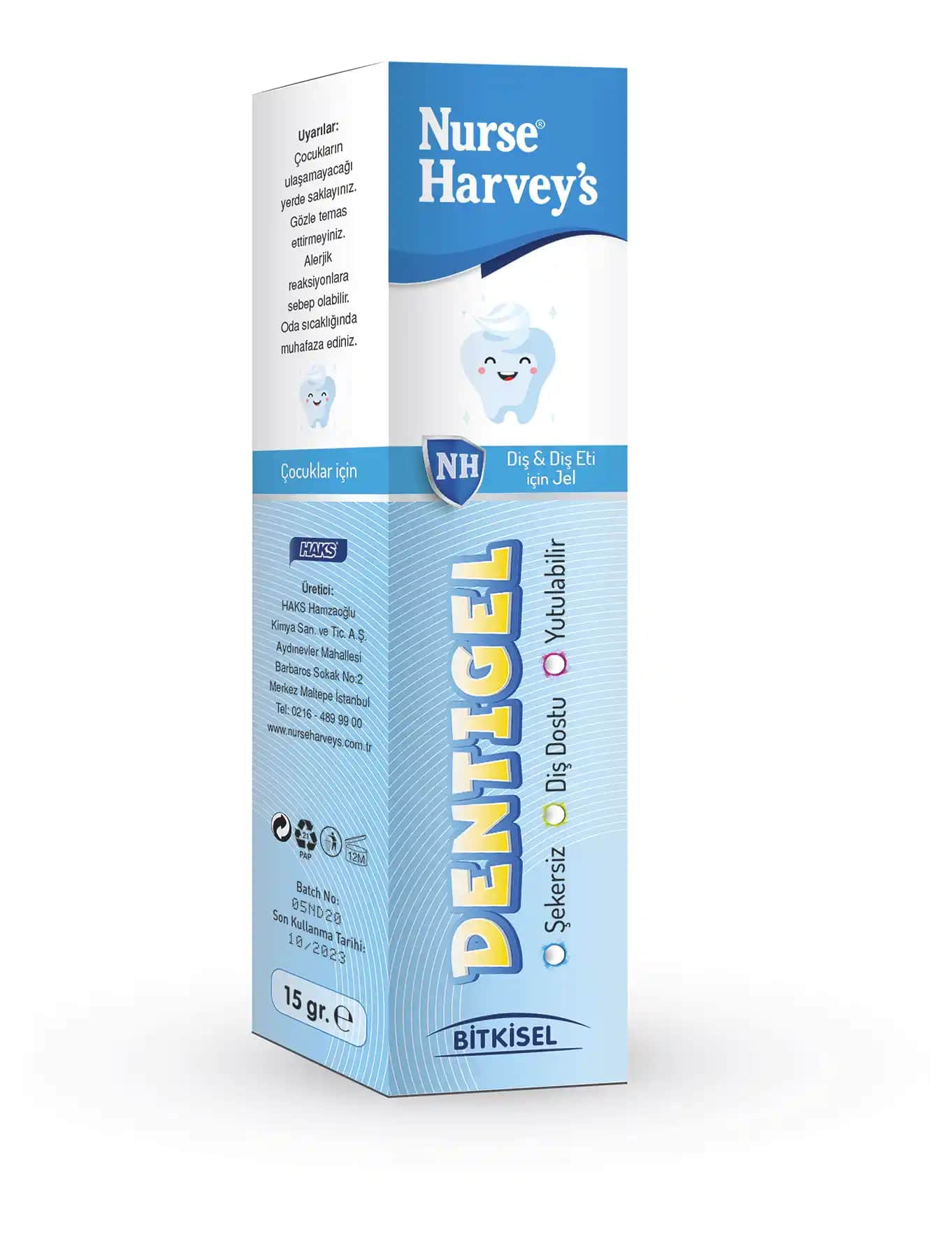 Nurse Harvey's Dentigel: Çocuklar İçin Güvenli ve Doğal Ağız Bakım Jeli Ürünü