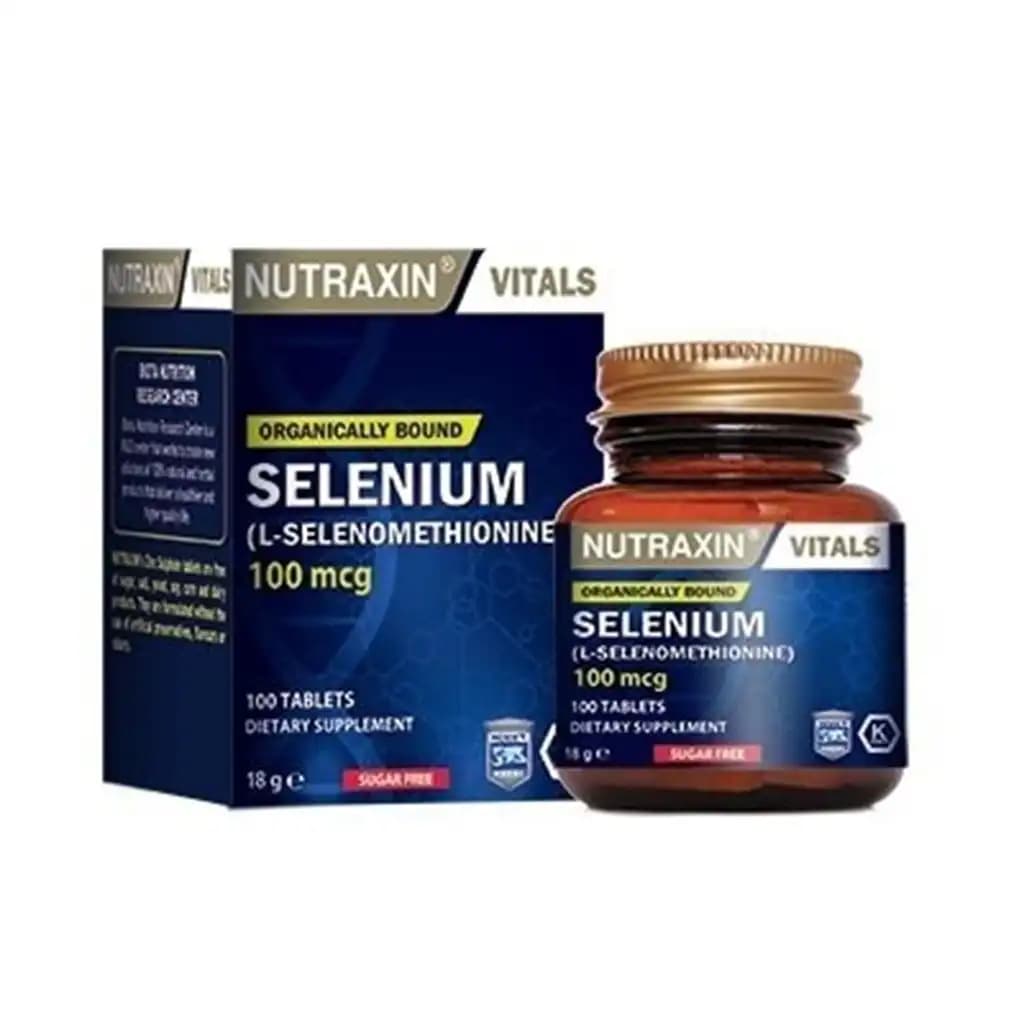 Nutraxin Selenium 100 mcg: Cilt ve Genel Sağlık İçin Güçlü Bir Mineral Takviyesi
