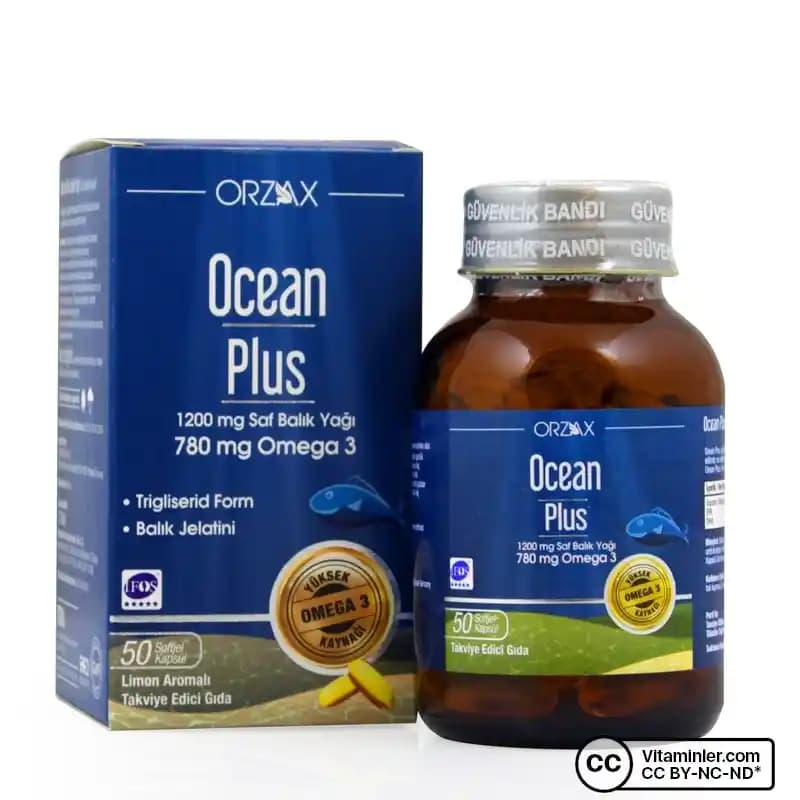 Ocean Plus 1200 mg Balık Yağı Takviyesi ile Sağlıklı Cilt ve Genel İyilik Halini Destekleyin