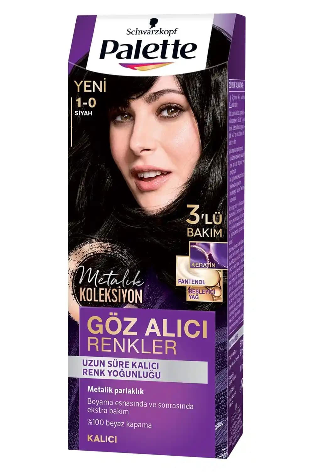 Palette 1-0 Siyah Saç Boyası ile Kalıcı ve Doğal Siyah Renk Seçenekleri