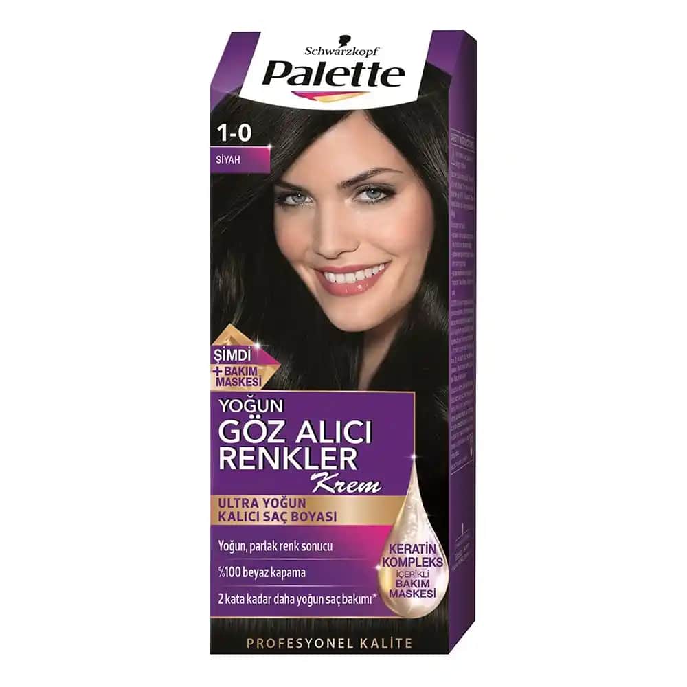 Palette Siyah Saç Boyası: Kalıcı ve Güçlü Siyah Renk İçin En İyi Seçenekler