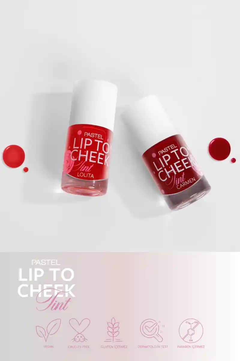 Pastel Lip To Cheek Tint Lolita: Çok Fonksiyonlu Doğal ve Uzun Süre Dayanıklı Kozmetik Ürünü