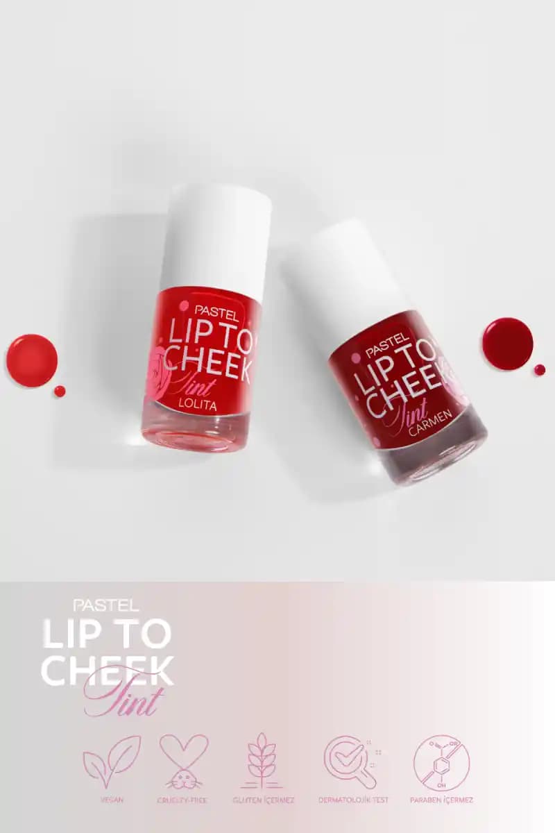 Pastel Lip To Cheek Tint Lolita: Çok Fonksiyonlu Doğal ve Uzun Süre Dayanıklı Kozmetik Ürünü