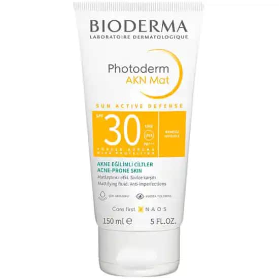 Photoderm AKN Mat SPF 30: Yağlı ve Akne Eğilimli Ciltler İçin Güçlü Güneş Koruyucu