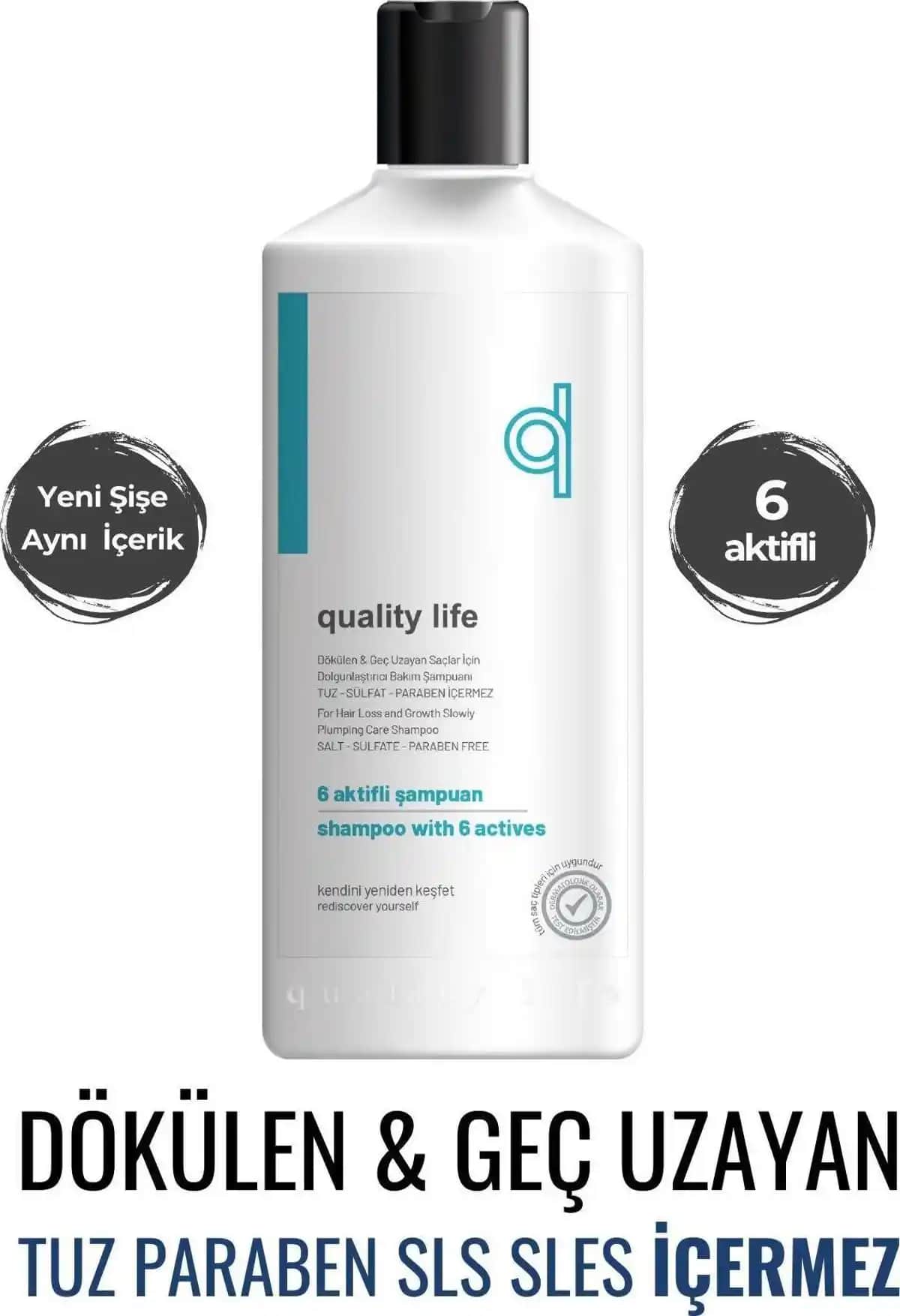 QL 6 Aktifli Hızlı Saç Uzatma Şampuanı ile Sağlıklı ve Güçlü Saçlara Ulaşın