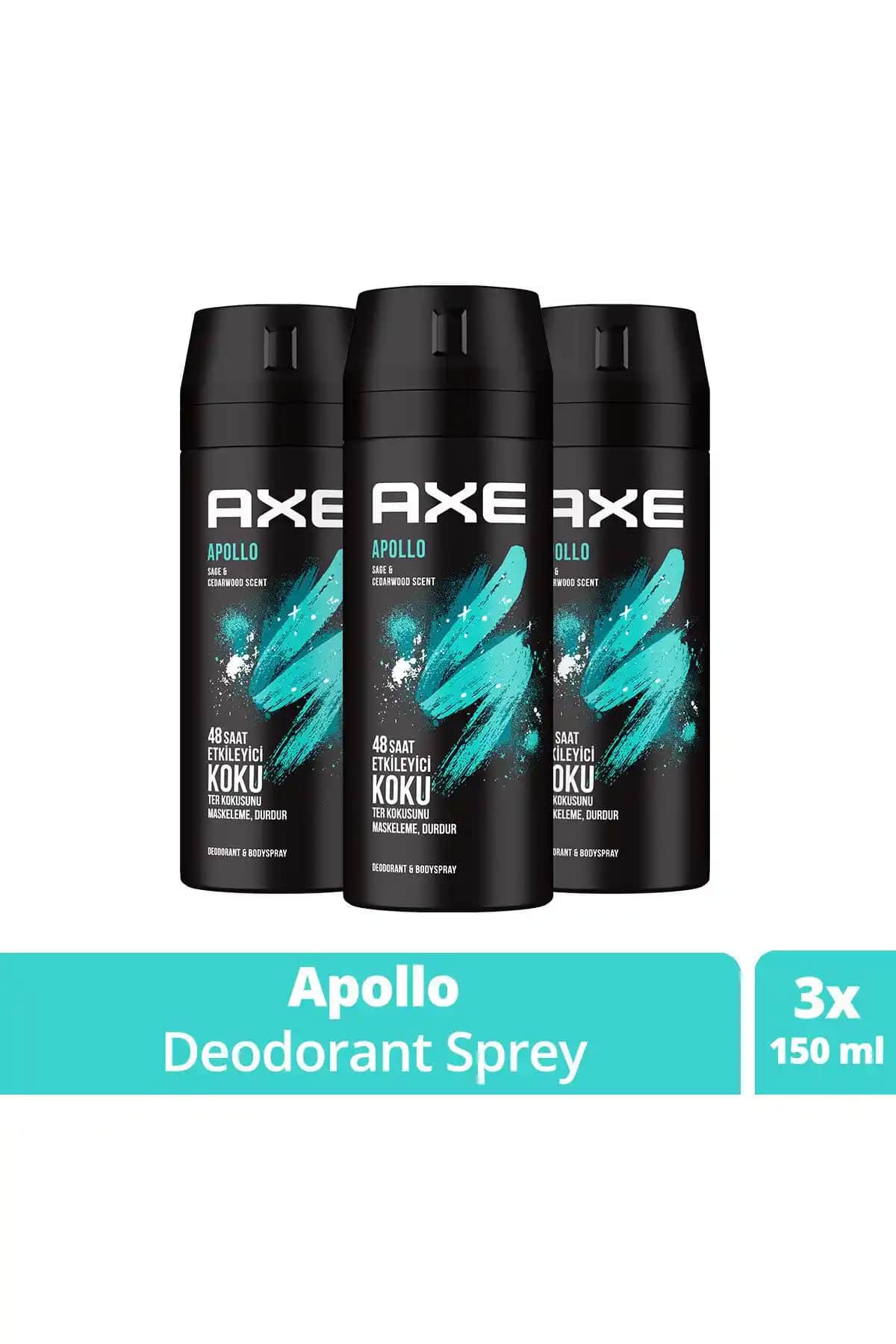Axe Erkek Sprey Deodorant Apollo: Uzun Süreli Ferahlığın Anahtarı